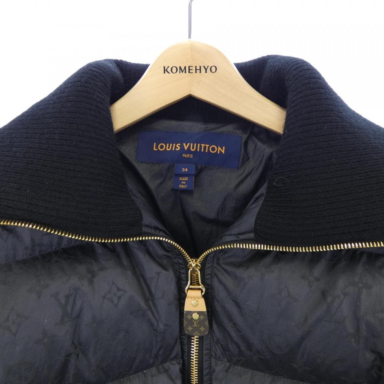 Louis Vuitton Louis Vuitton Cropped Monogram Puffer Jacket Textile Outerwear FQOW15CAR DUTY FREE for USA