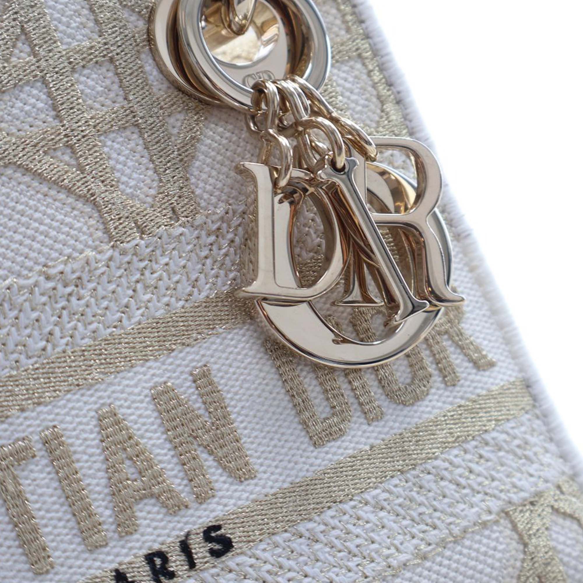 Dior Mini Embroidered Canvas Cannage Lady D Lite Size ONE SIZE - 13 Thumbnail