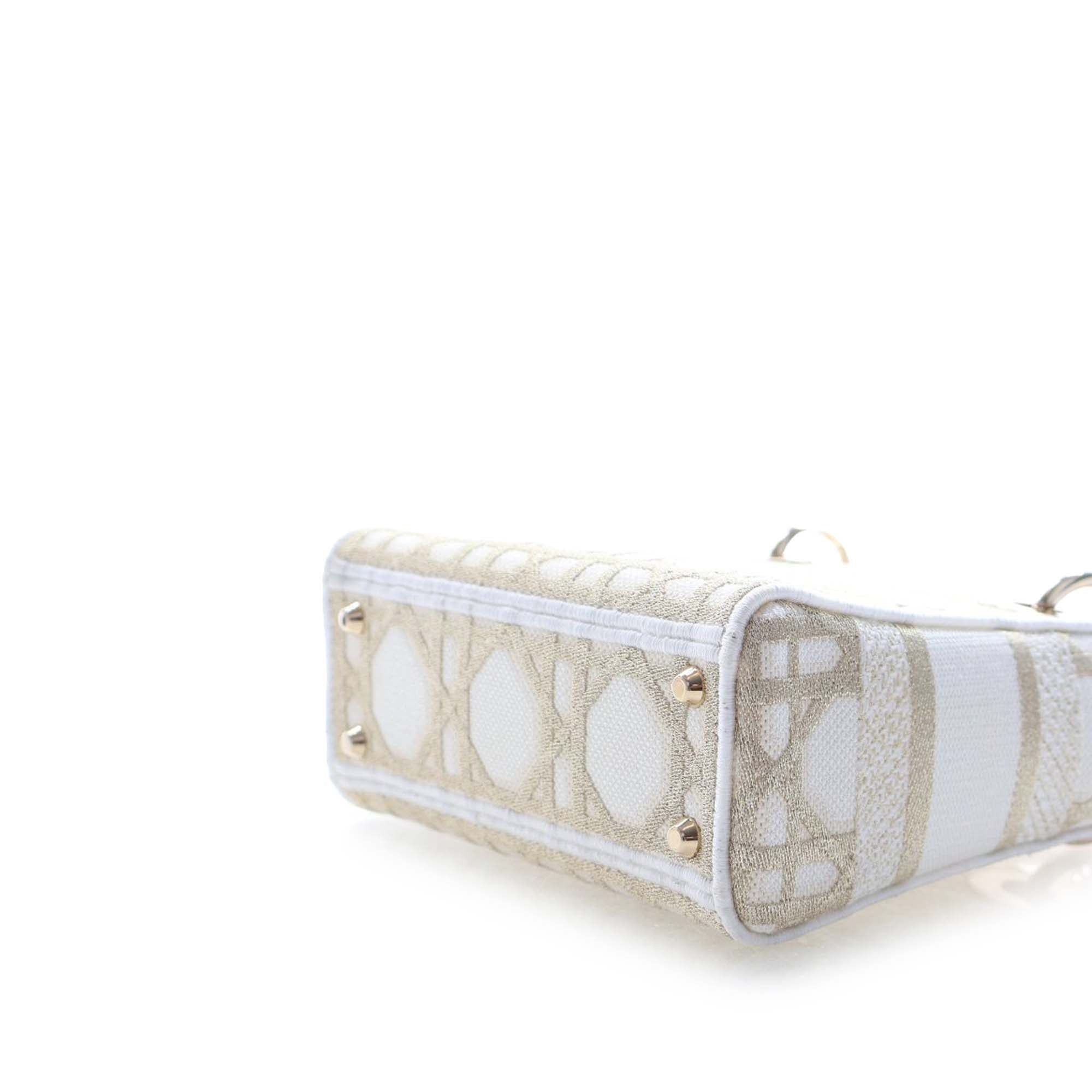 Dior Mini Embroidered Canvas Cannage Lady D Lite Size ONE SIZE - 11 Thumbnail