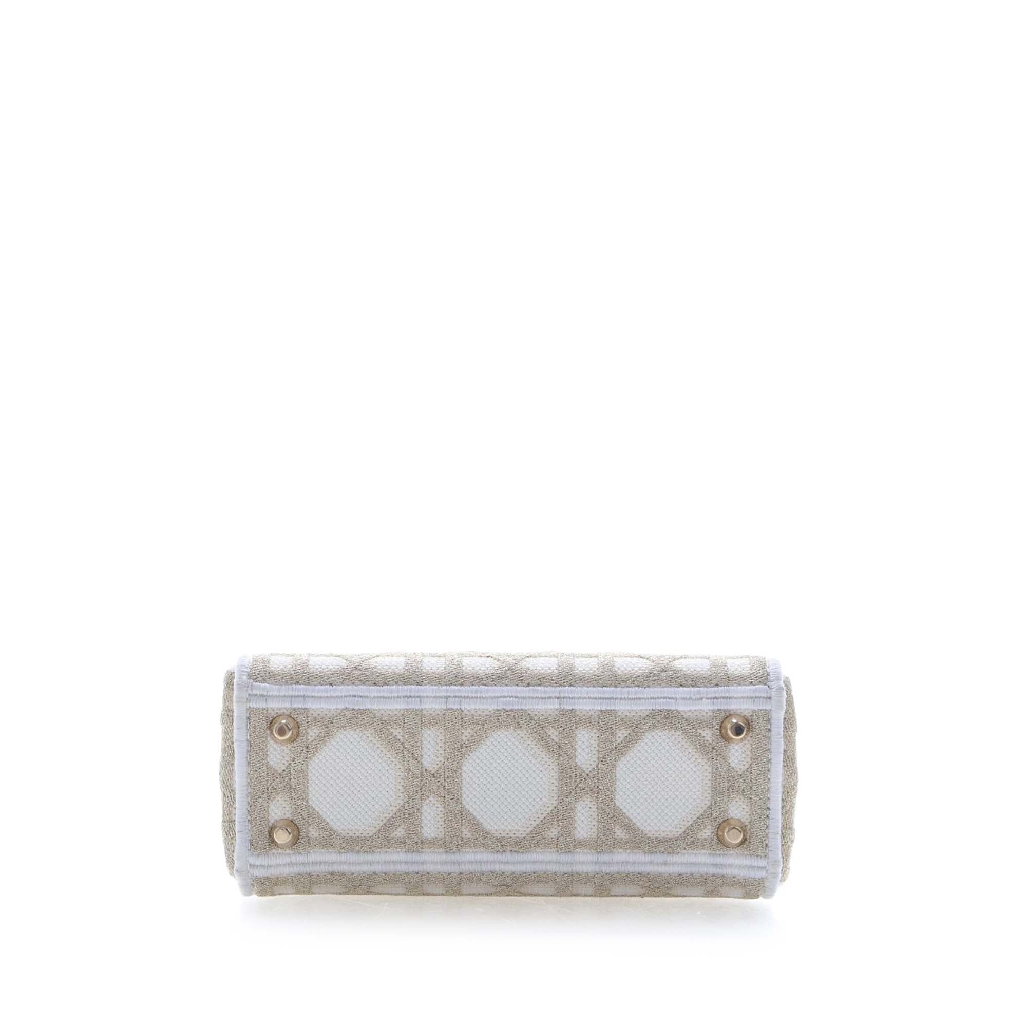 Dior Mini Embroidered Canvas Cannage Lady D Lite Size ONE SIZE - 5 Thumbnail