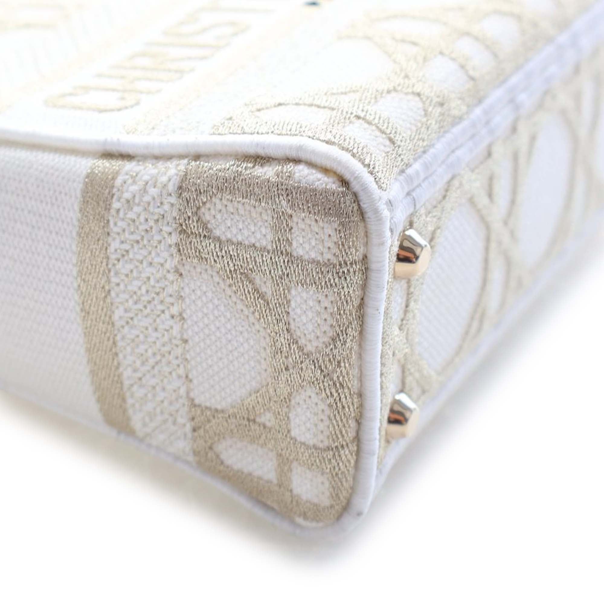 Dior Mini Embroidered Canvas Cannage Lady D Lite Size ONE SIZE - 8 Thumbnail