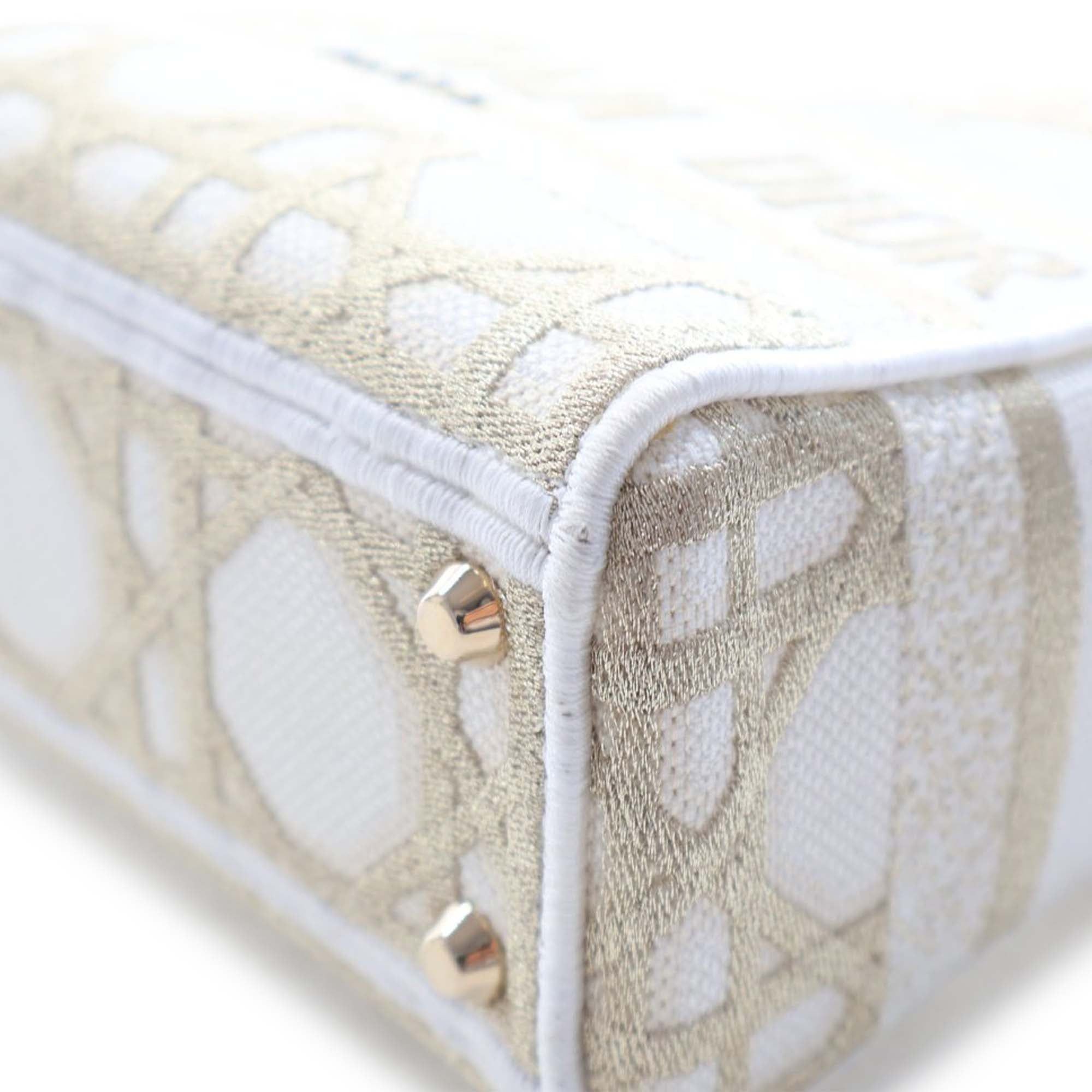 Dior Mini Embroidered Canvas Cannage Lady D Lite Size ONE SIZE - 9 Thumbnail