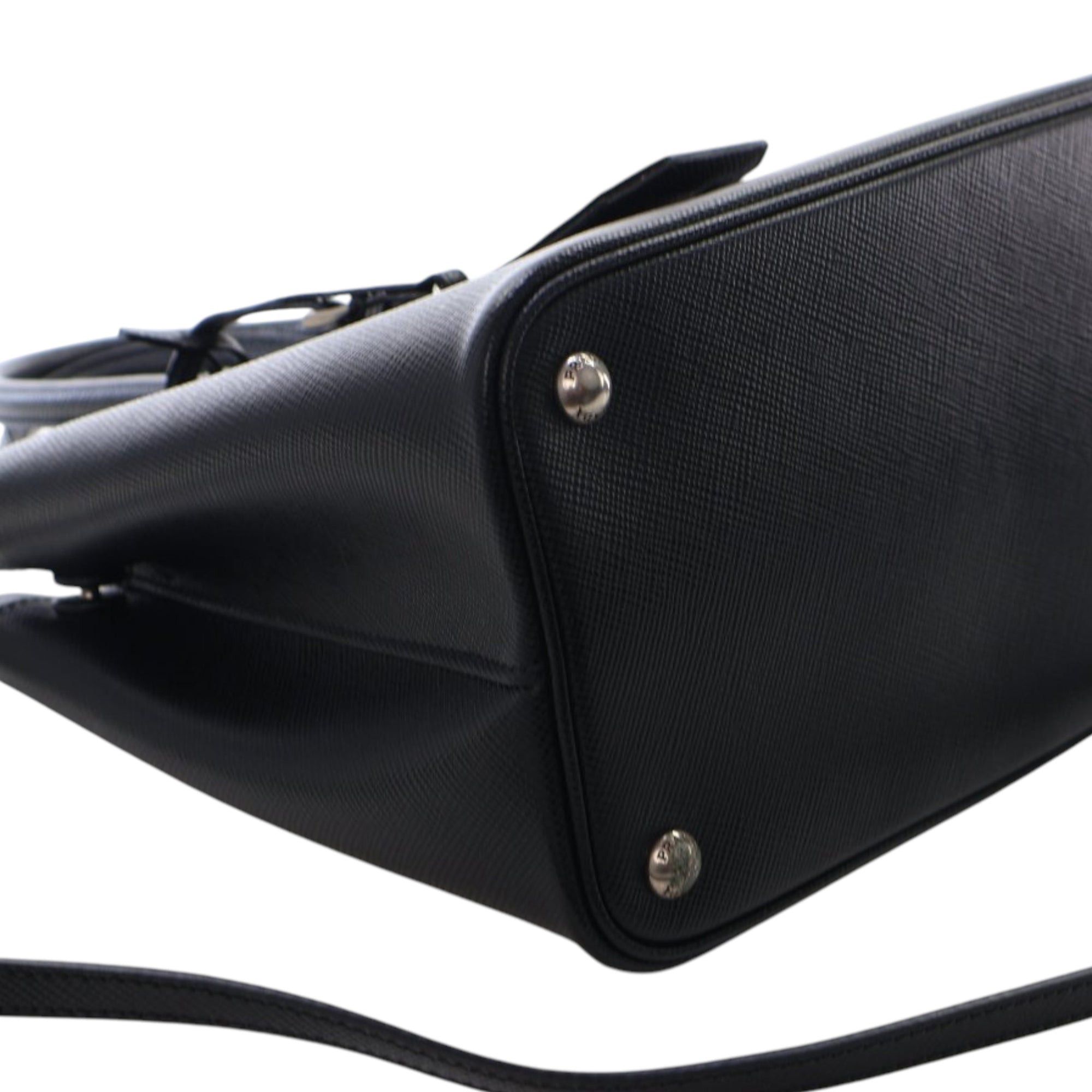 Prada Medium Saffiano Cuir Double Satchel Size ONE SIZE - 8 Thumbnail