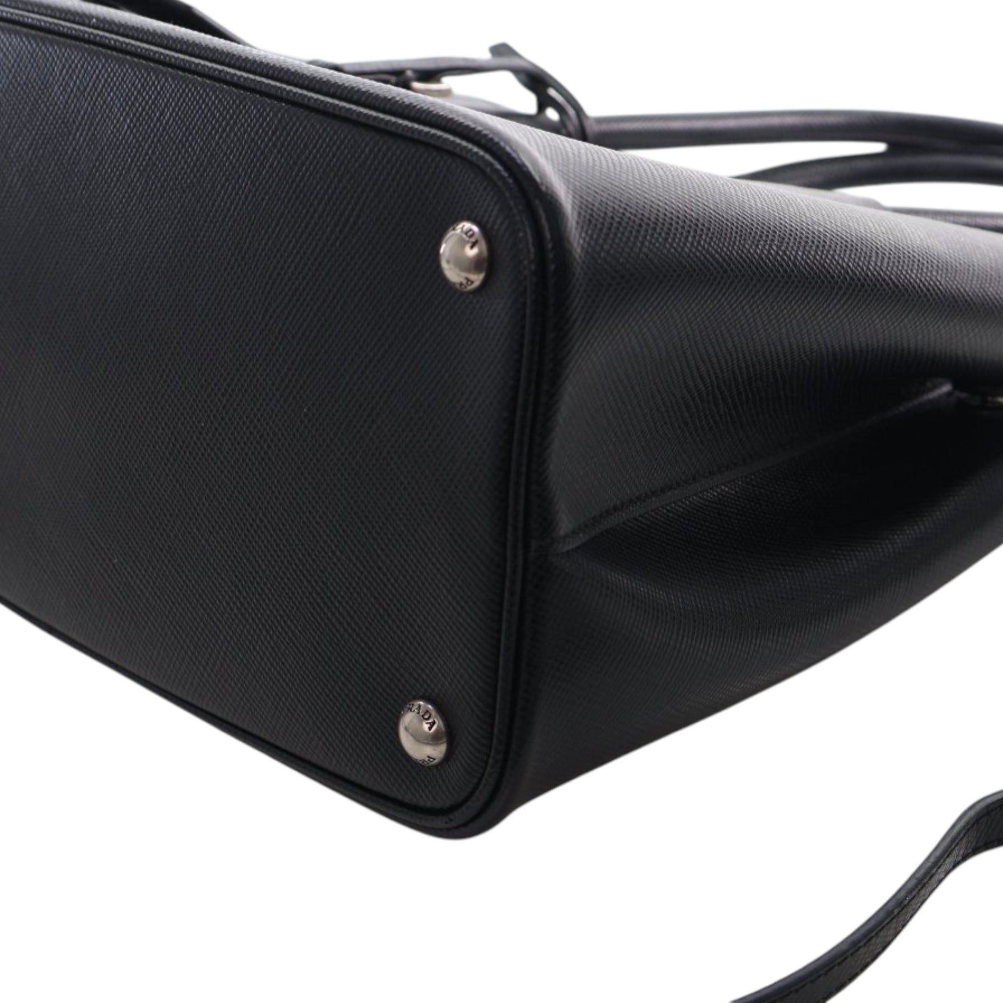 Prada Medium Saffiano Cuir Double Satchel Size ONE SIZE - 9 Thumbnail