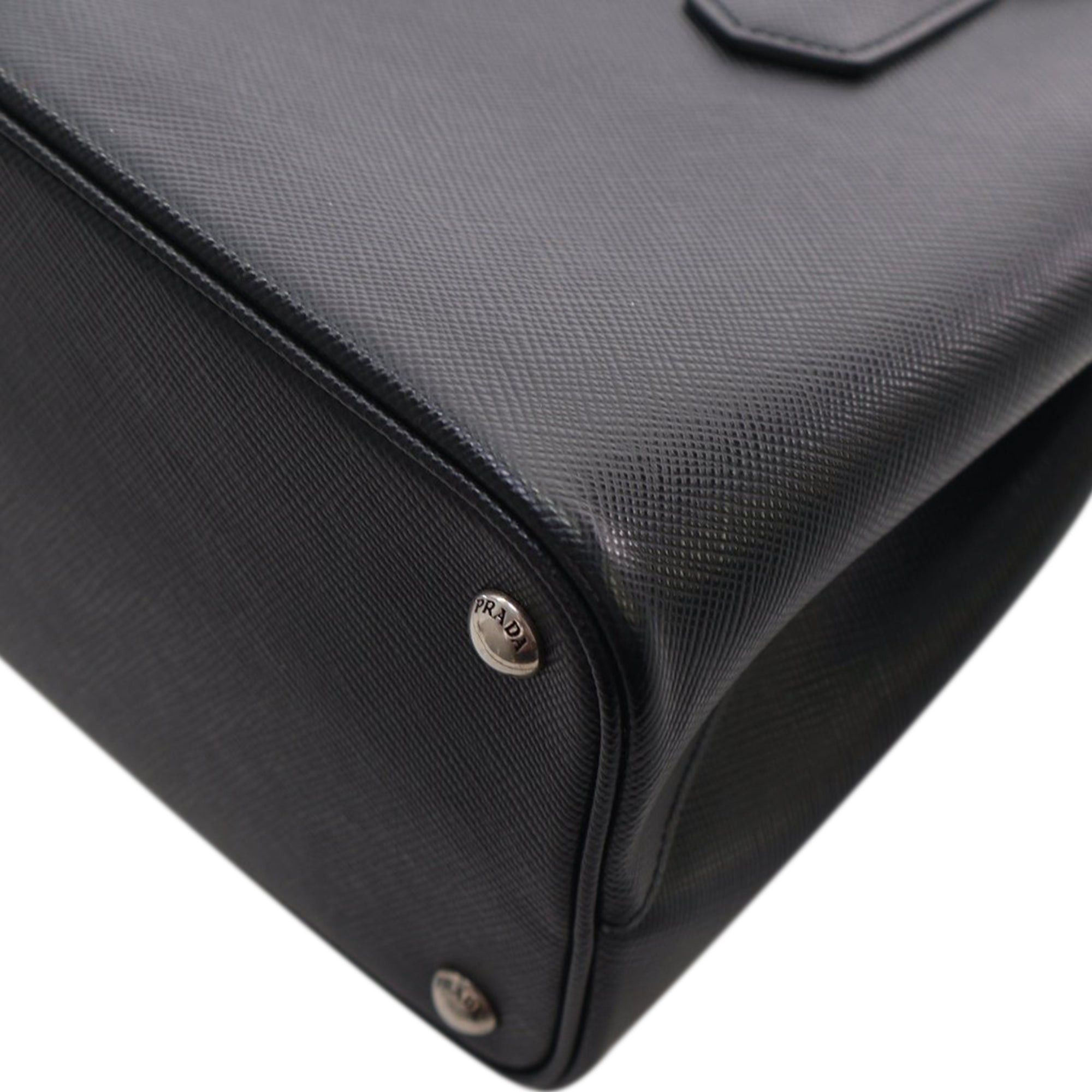 Prada Medium Saffiano Cuir Double Satchel Size ONE SIZE - 7 Thumbnail