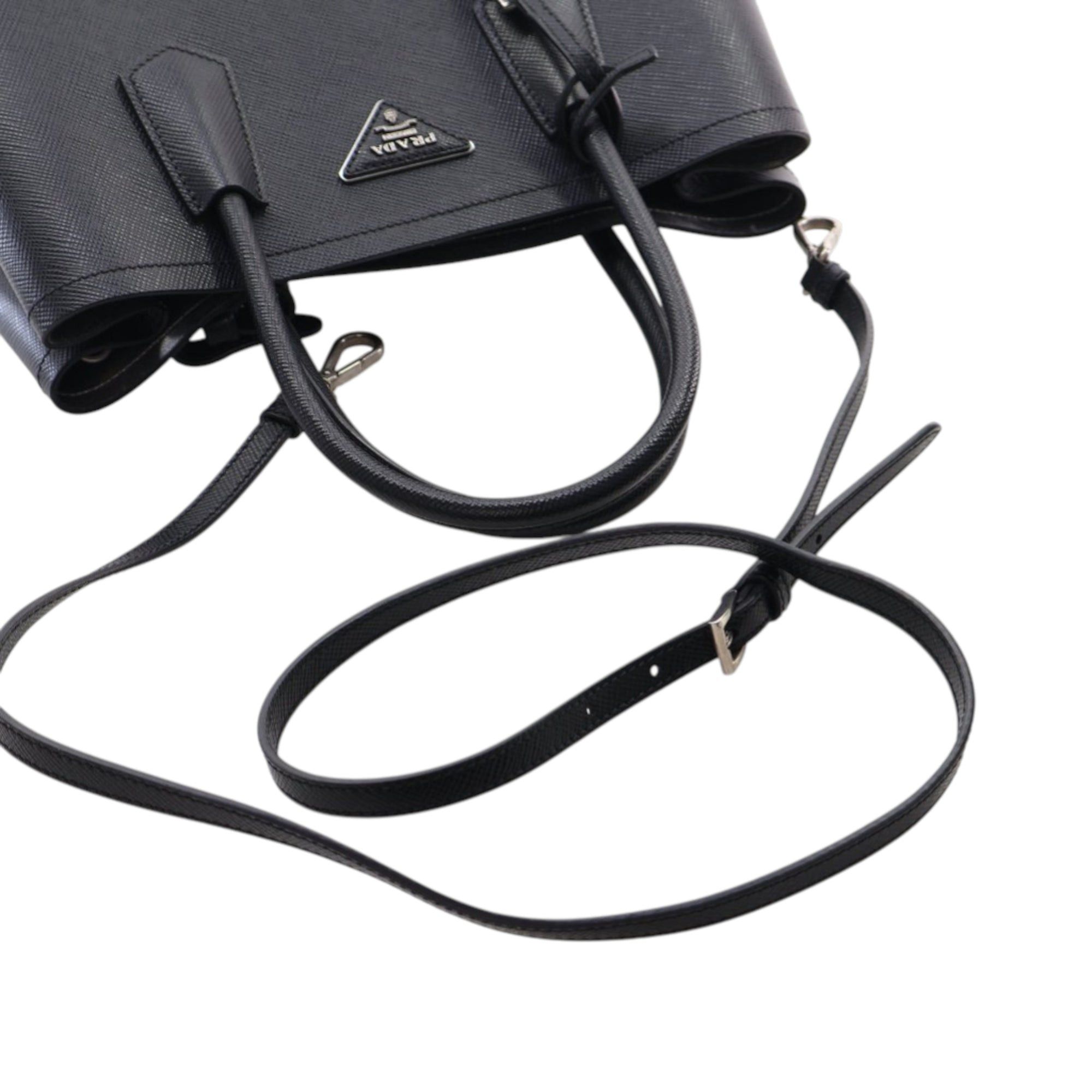Prada Medium Saffiano Cuir Double Satchel Size ONE SIZE - 12 Thumbnail