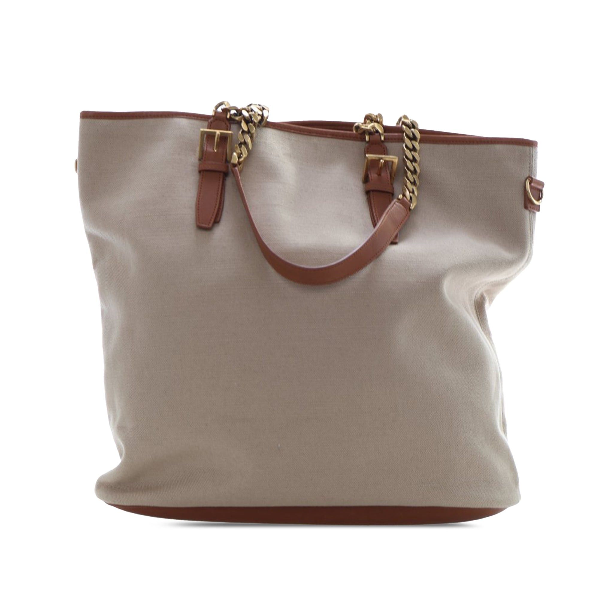 Saint Laurent Paris Large Canvas Shopping Tote Size ONE SIZE - 3 Thumbnail