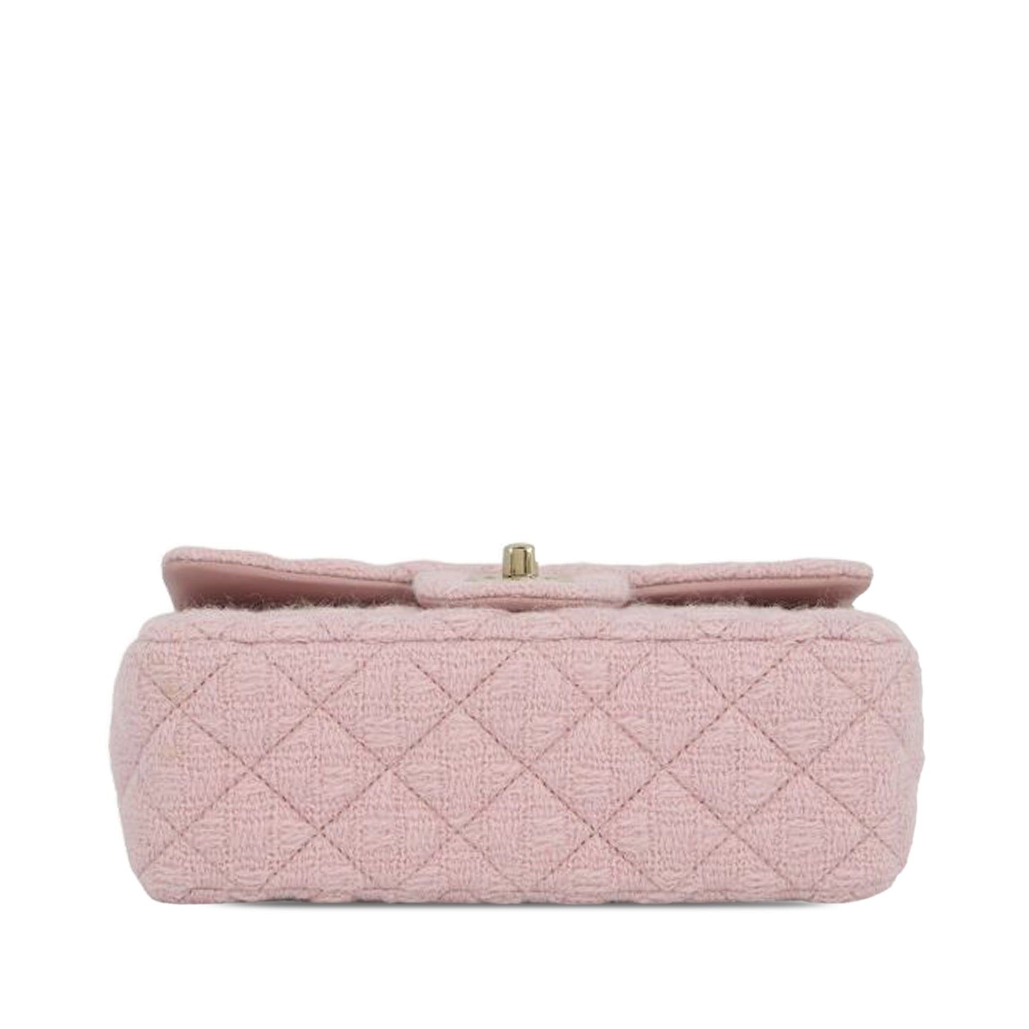 Chanel Mini Classic Rectangular Tweed Single Flap Size ONE SIZE - 3 Thumbnail