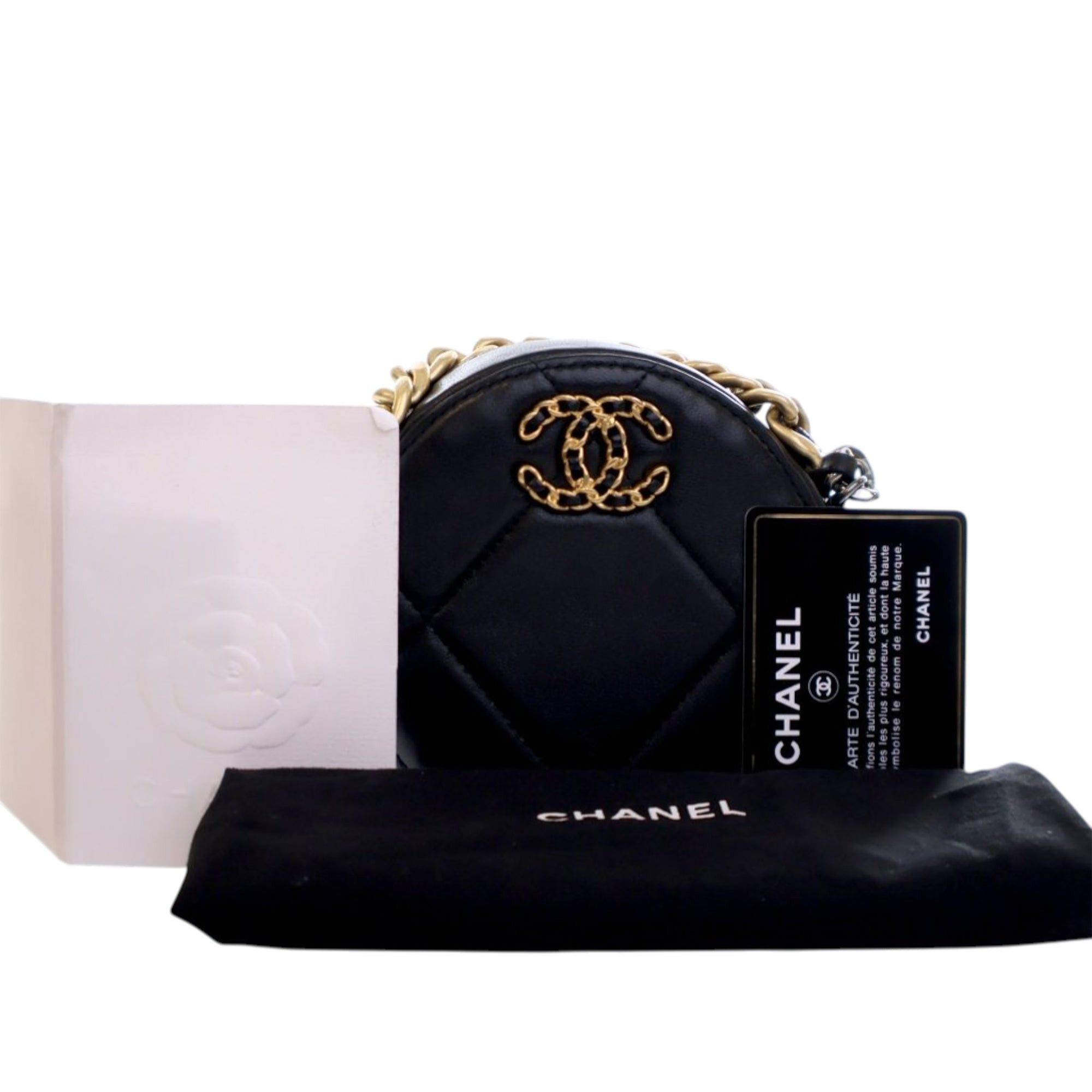 Chanel Lambskin 19 Round Clutch with Chain Size ONE SIZE - 13 Thumbnail