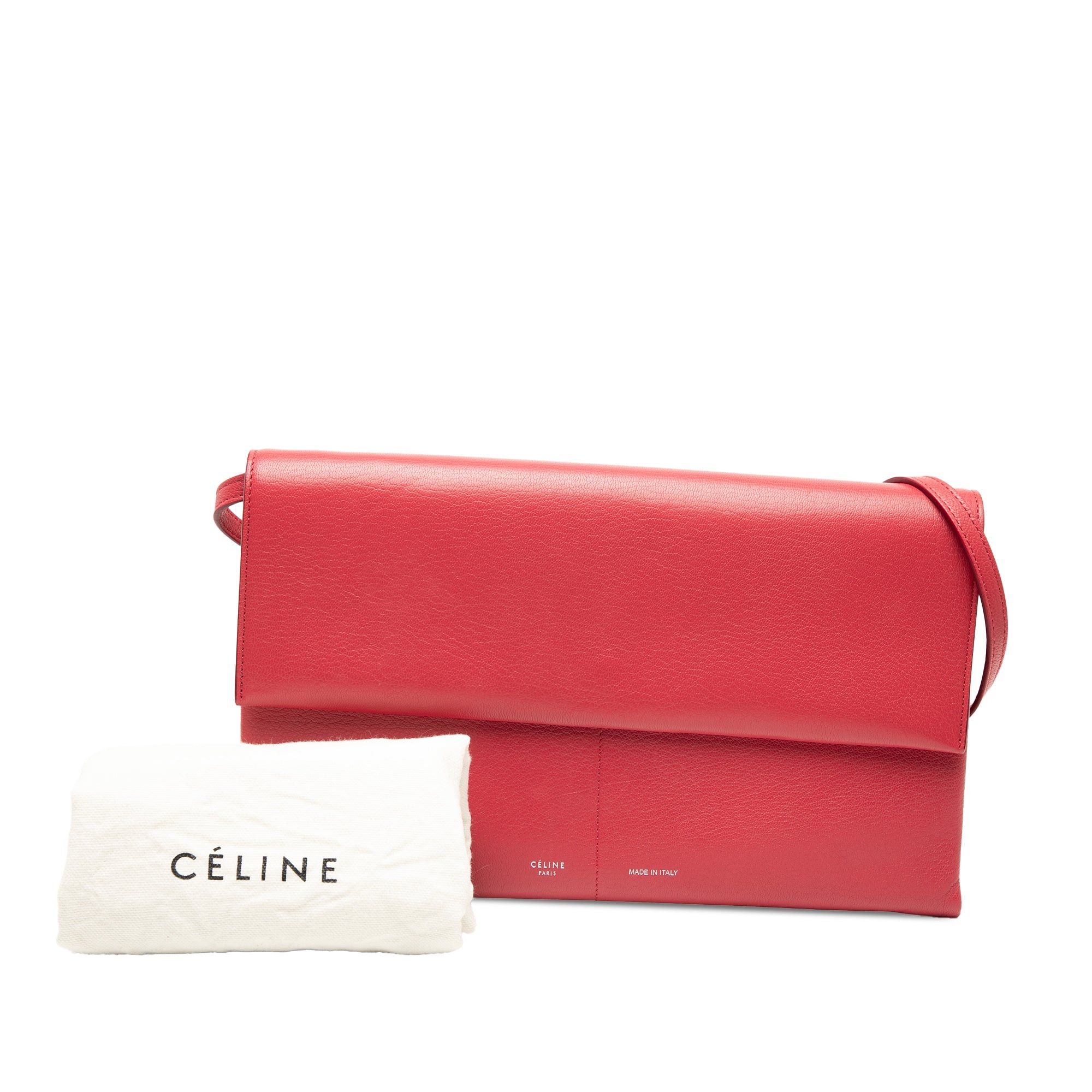 Celine Leather Folded Clutch On Strap Size ONE SIZE - 8 Thumbnail