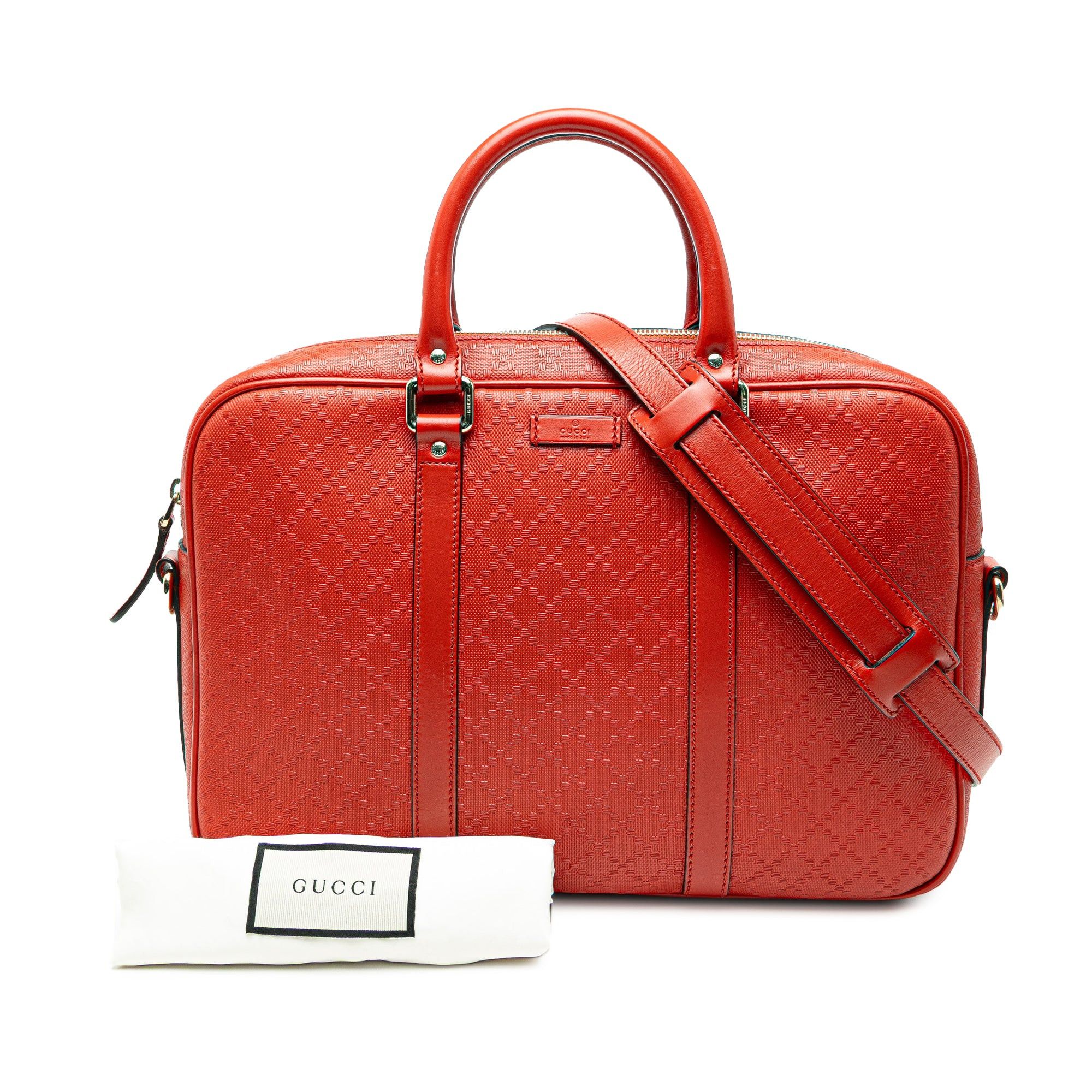 Gucci Medium Diamante Bright Leather Business Bag Size ONE SIZE - 8 Thumbnail