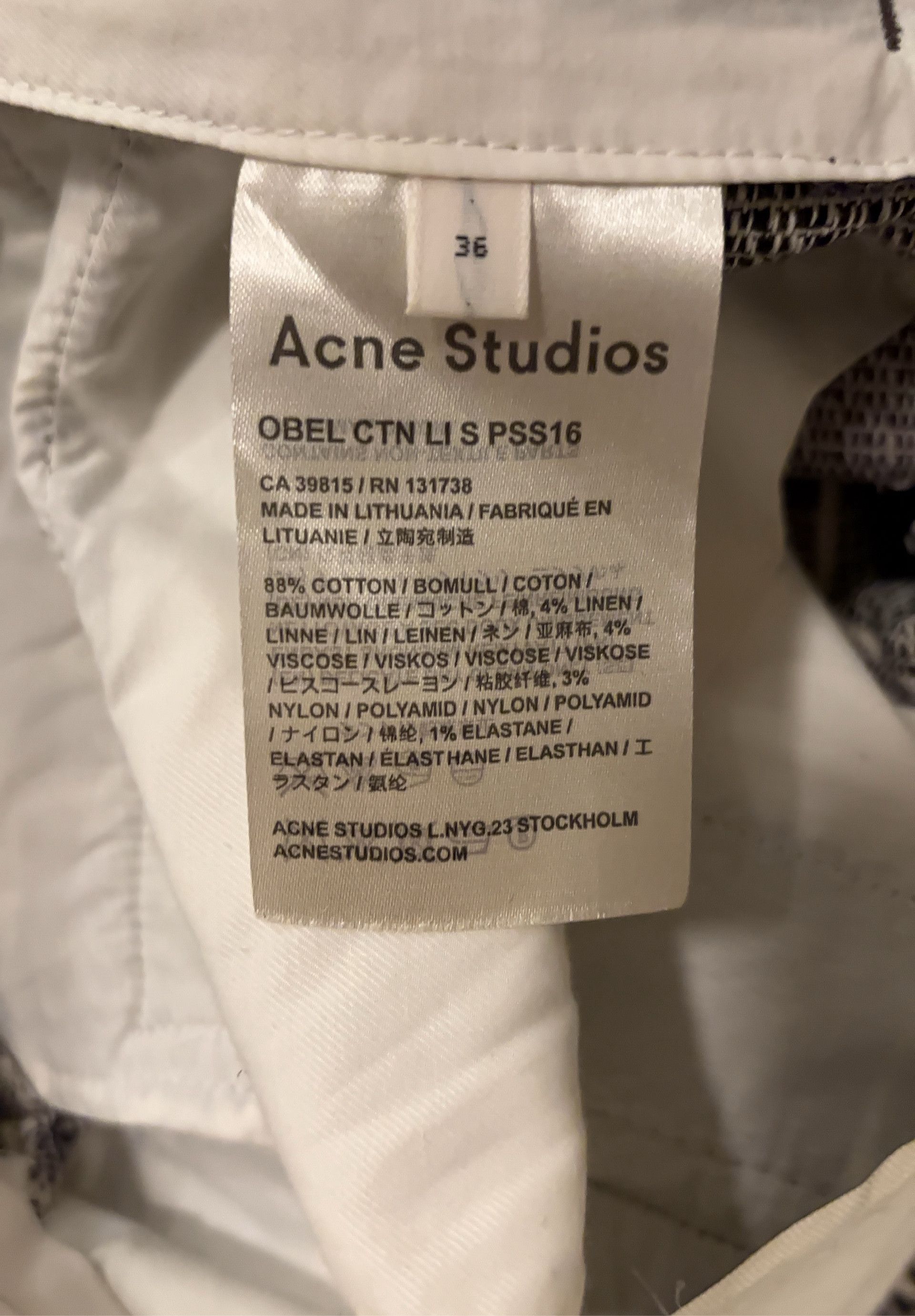 Acne Studios Acne Studios Pants Size 26" / US 2 / IT 38 - 2 Thumbnail
