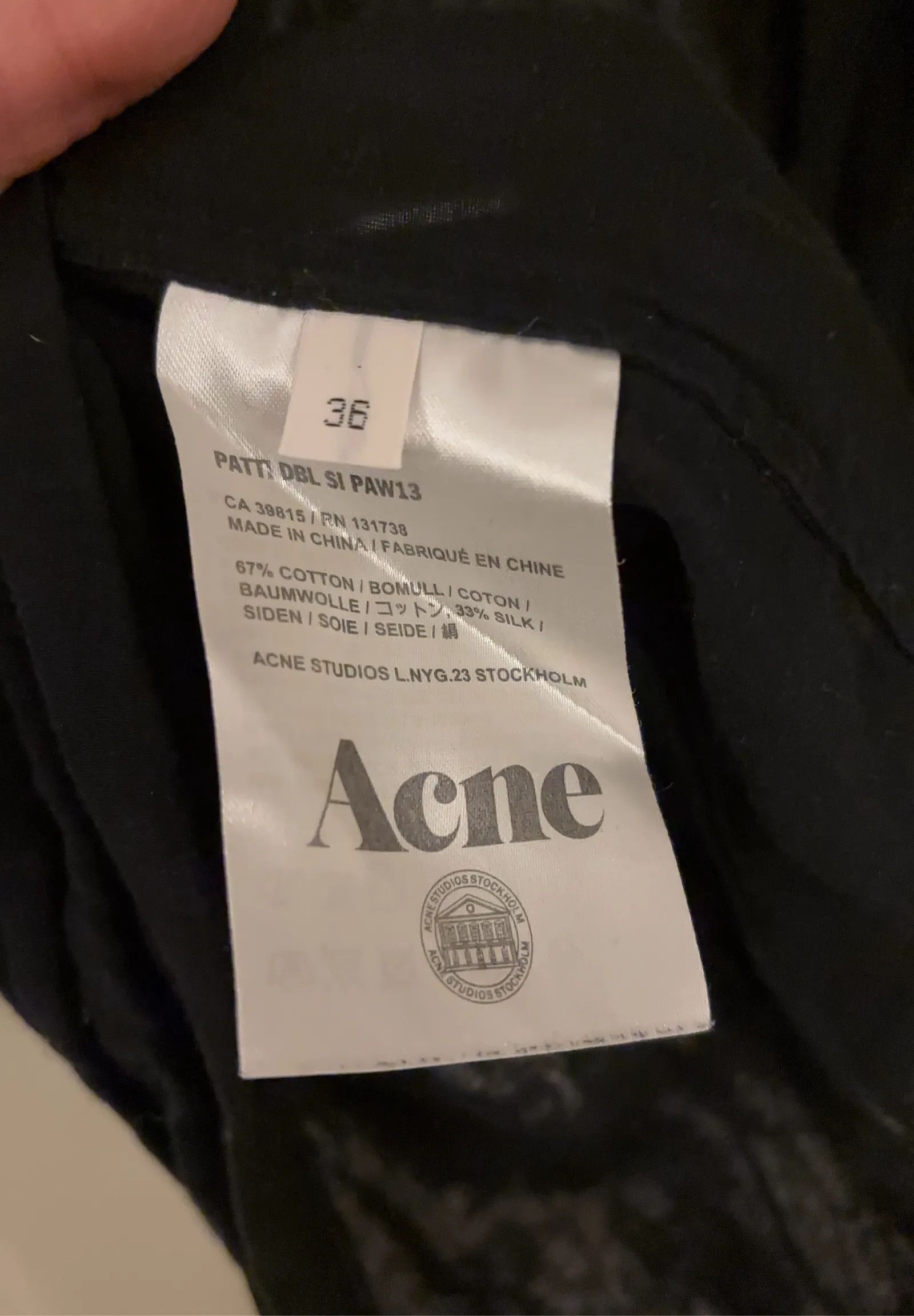 Acne Studios Acne Studios Patti Dbl SI PAW13 Shirt Size XS / US 0-2 / IT 36-38 - 5 Thumbnail