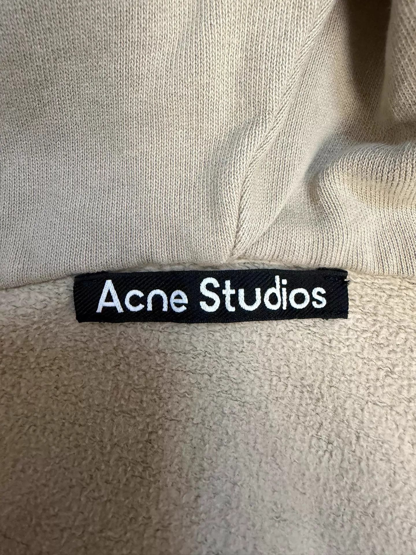 Acne Studios Beige Zip-Up Hoodie - Size XS Size US XS / EU 42 / 0 - 3 Thumbnail