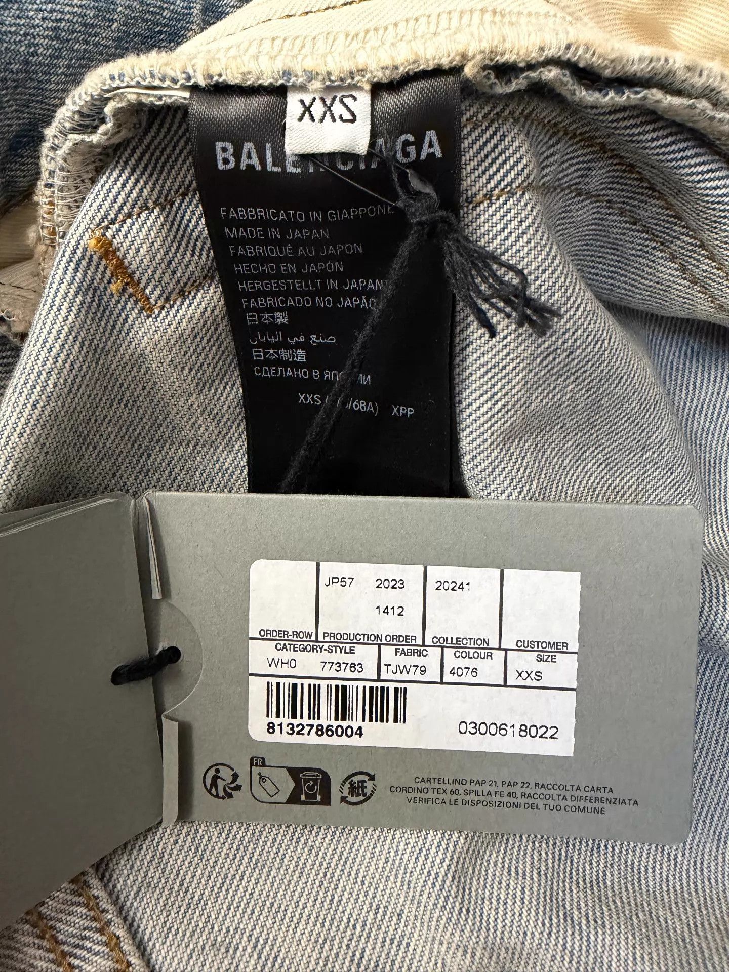 Balenciaga Blue Denim Wide-Leg Pants Size 26 Size US 26 / EU 42 - 5 Thumbnail