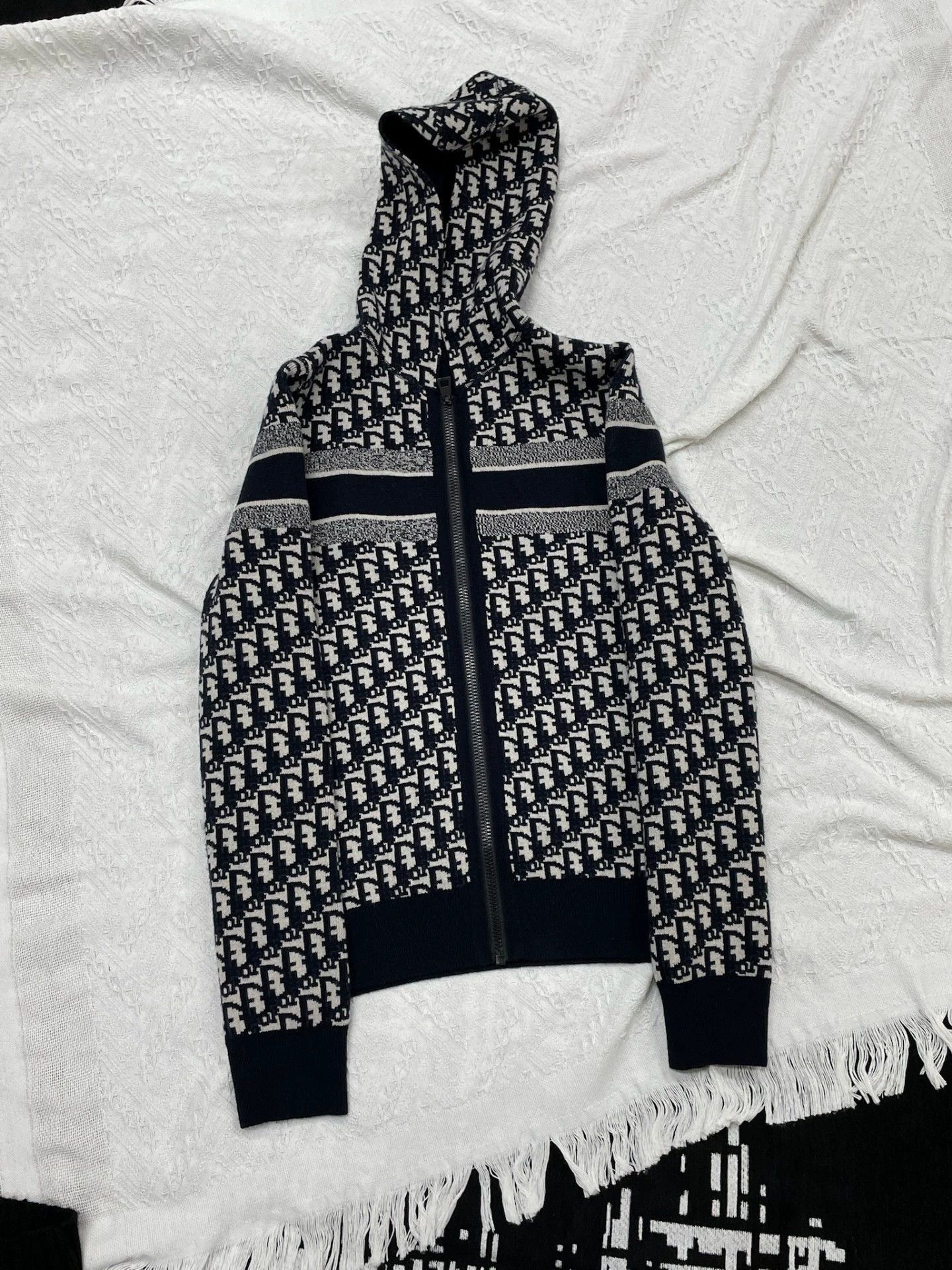 Dior Zip-Up Patterned Hoodie with Matching Pants Size US S / EU 44-46 / 1 - 2 Thumbnail