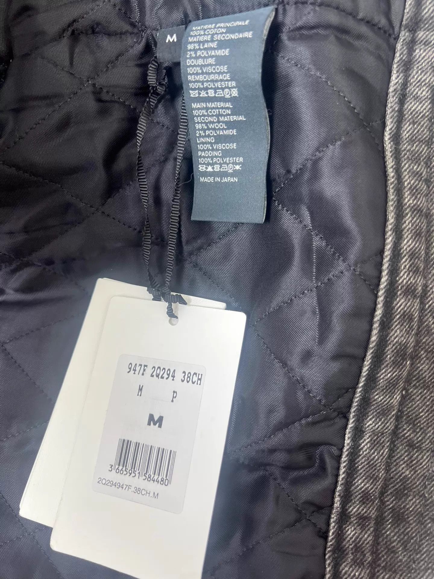 Celine Gray Denim Jacket with Zebra Print Accents Size US M / EU 48-50 / 2 - 7 Thumbnail