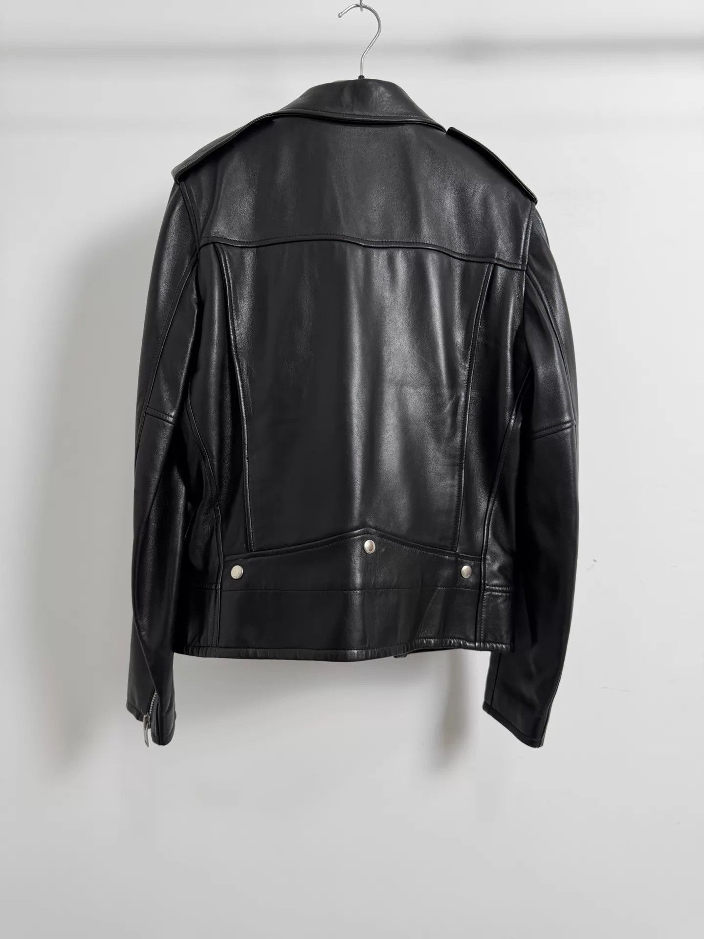 Saint Laurent Paris Black Leather Biker Jacket Size US M / EU 48-50 / 2 - 2 Thumbnail