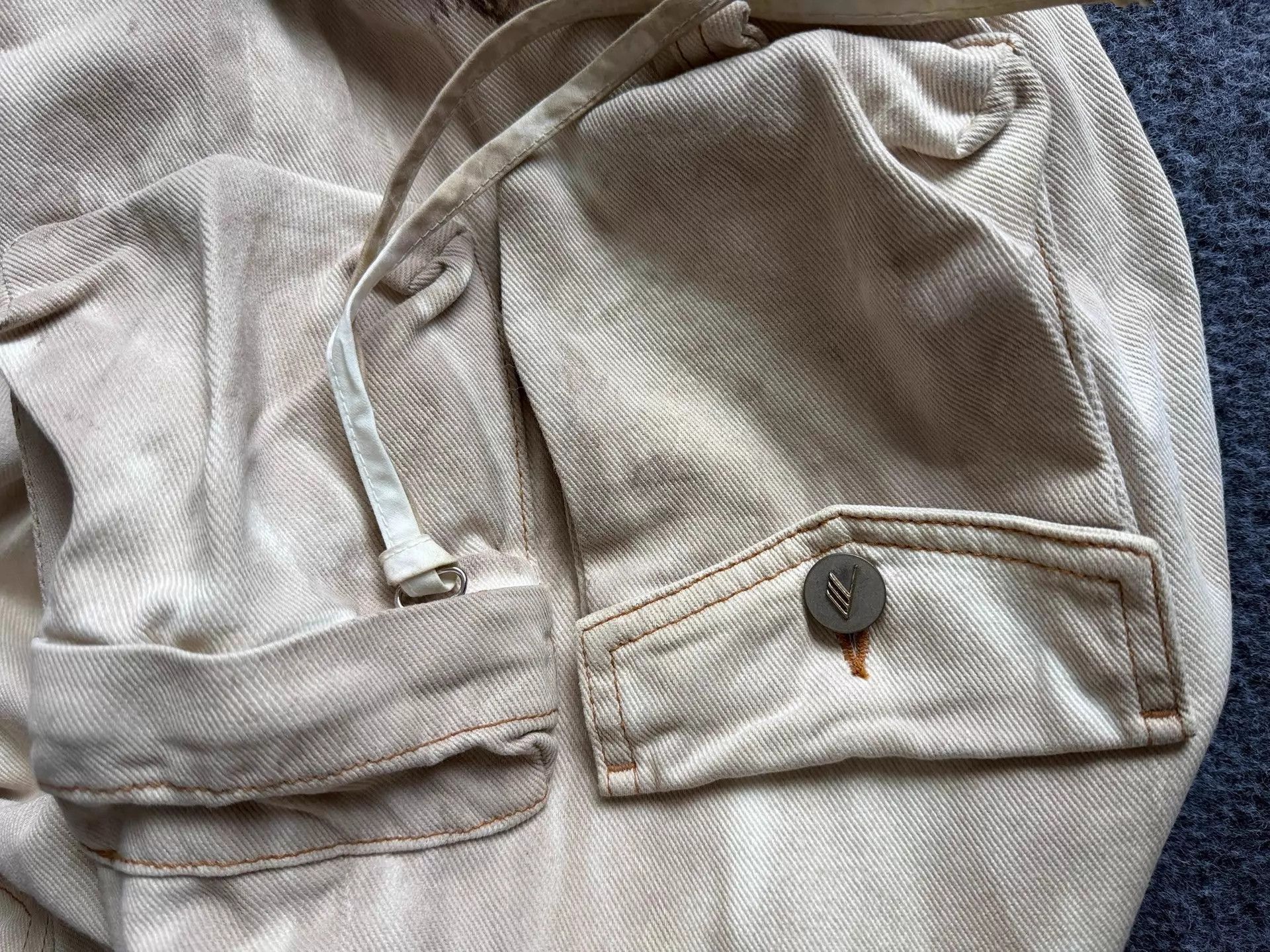 In The Attic Beige Cargo Pants with Multiple Utility Pockets Size US 28 / EU 44 - 7 Thumbnail