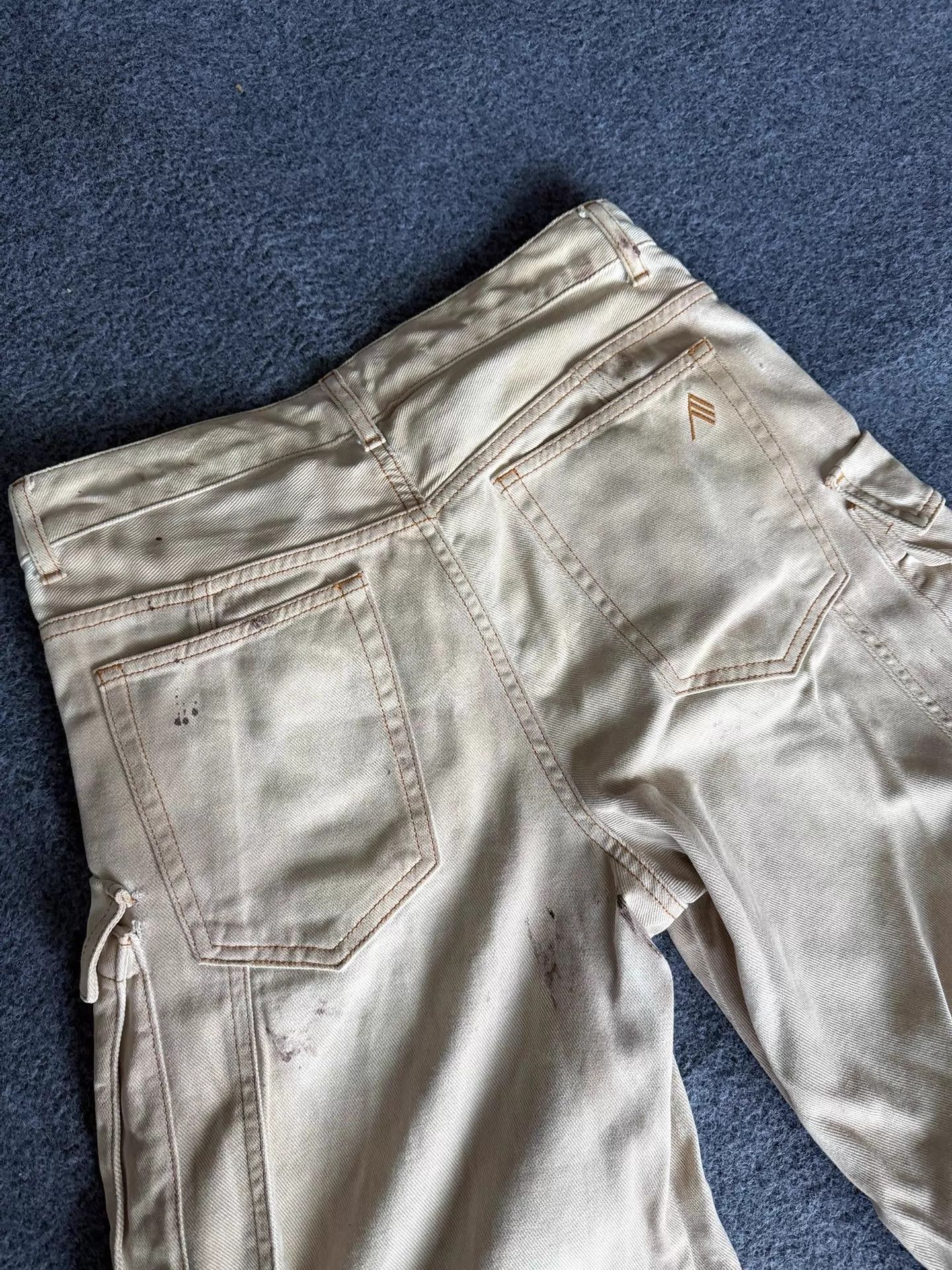 In The Attic Beige Cargo Pants with Multiple Utility Pockets Size US 28 / EU 44 - 5 Thumbnail