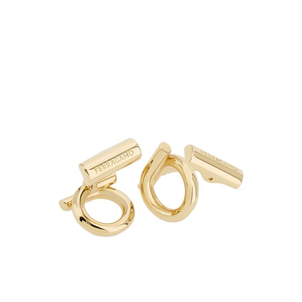 Salvatore Ferragamo Ferragamo GOLD Cufflinks Size ONE SIZE - 2 Thumbnail