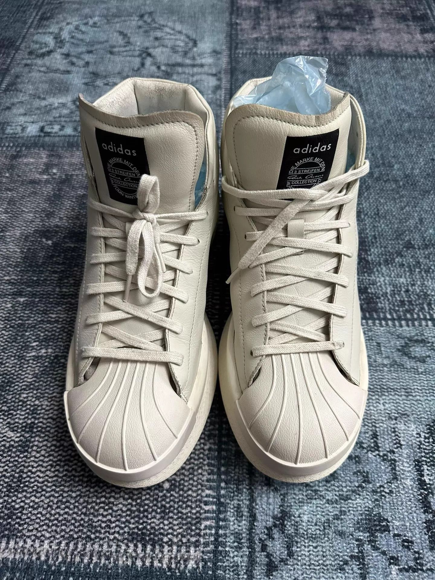 Rick Owens Multi High-Top Leather Sneakers Size 9 Size US 9 / EU 42 - 7 Thumbnail