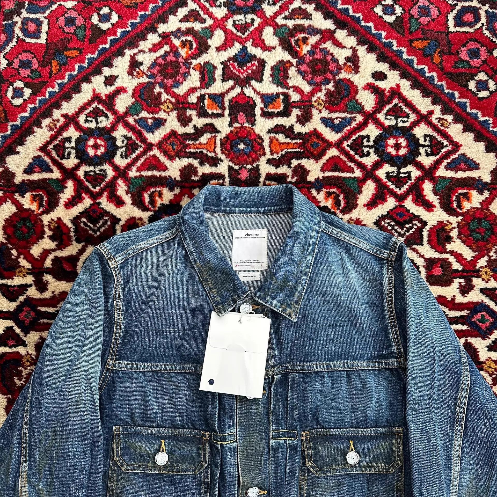 Visvim Blue Denim Jacket with Button Front and Pockets Size US L / EU 52-54 / 3 - 5 Thumbnail