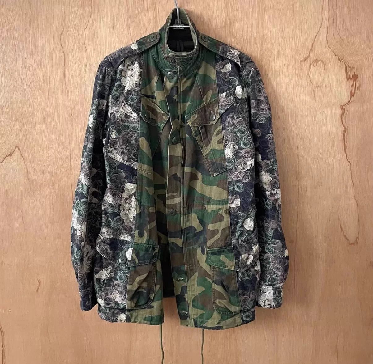 Maison MIHARA YASUHIRO Green Camo Floral Patchwork Jacket Size S Size US S / EU 44-46 / 1 - 4 Thumbnail