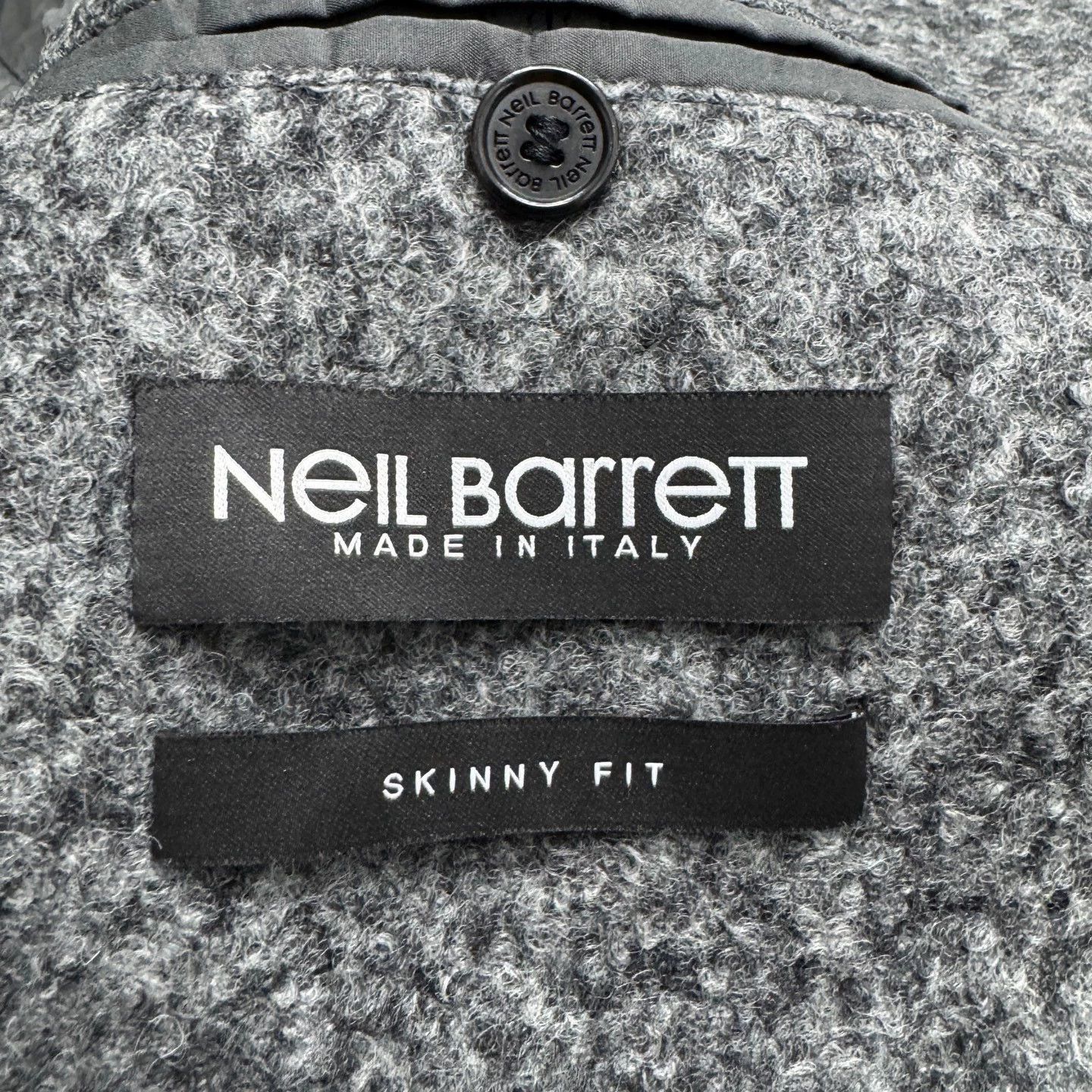Neil Barrett Gray Wool Blend Long Coat Size M Size US M / EU 48-50 / 2 - 2 Thumbnail