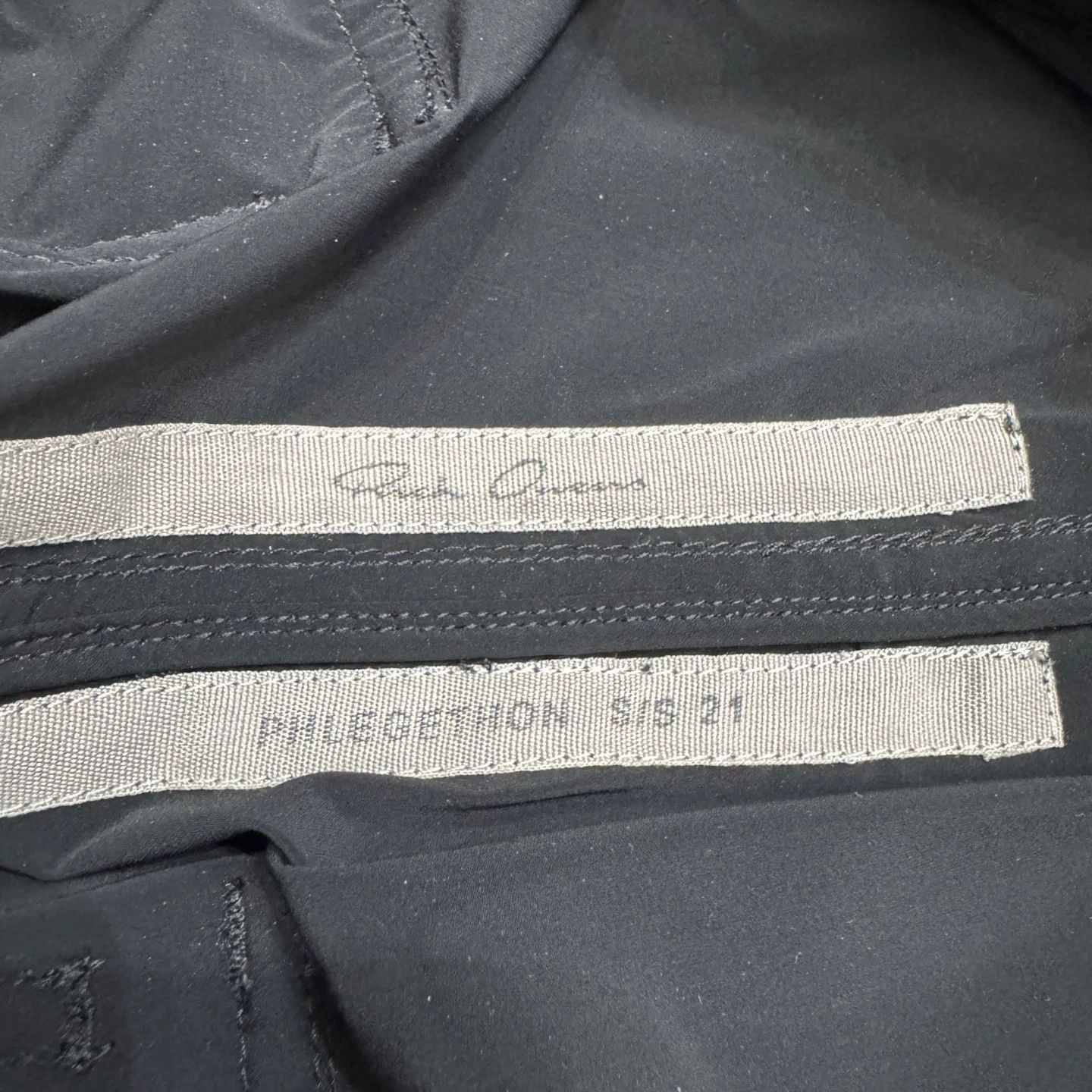 Rick Owens Black Cargo Pants with Zipper Pockets Size 30 Size US 30 / EU 46 - 2 Thumbnail
