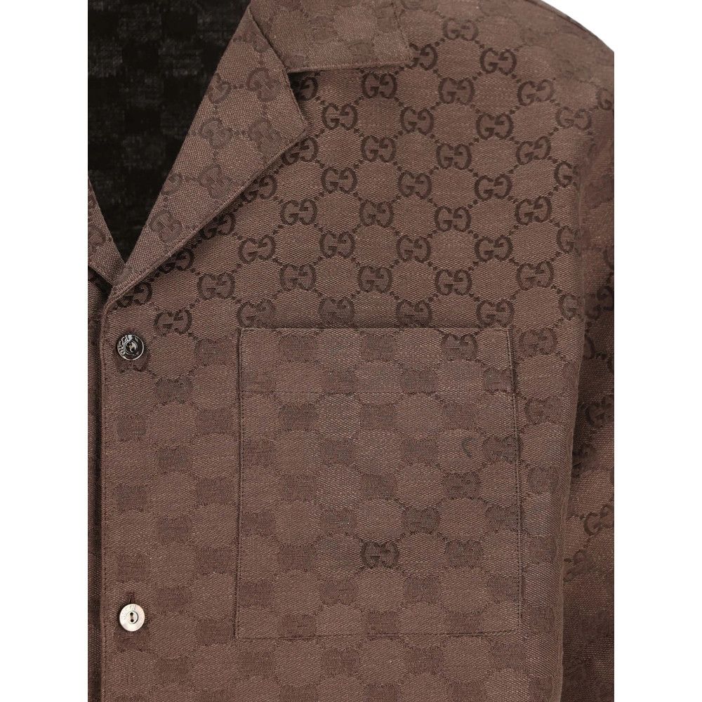 Gucci Gucci BROWN Shirts Size US S / EU 44-46 / 1 - 3 Thumbnail