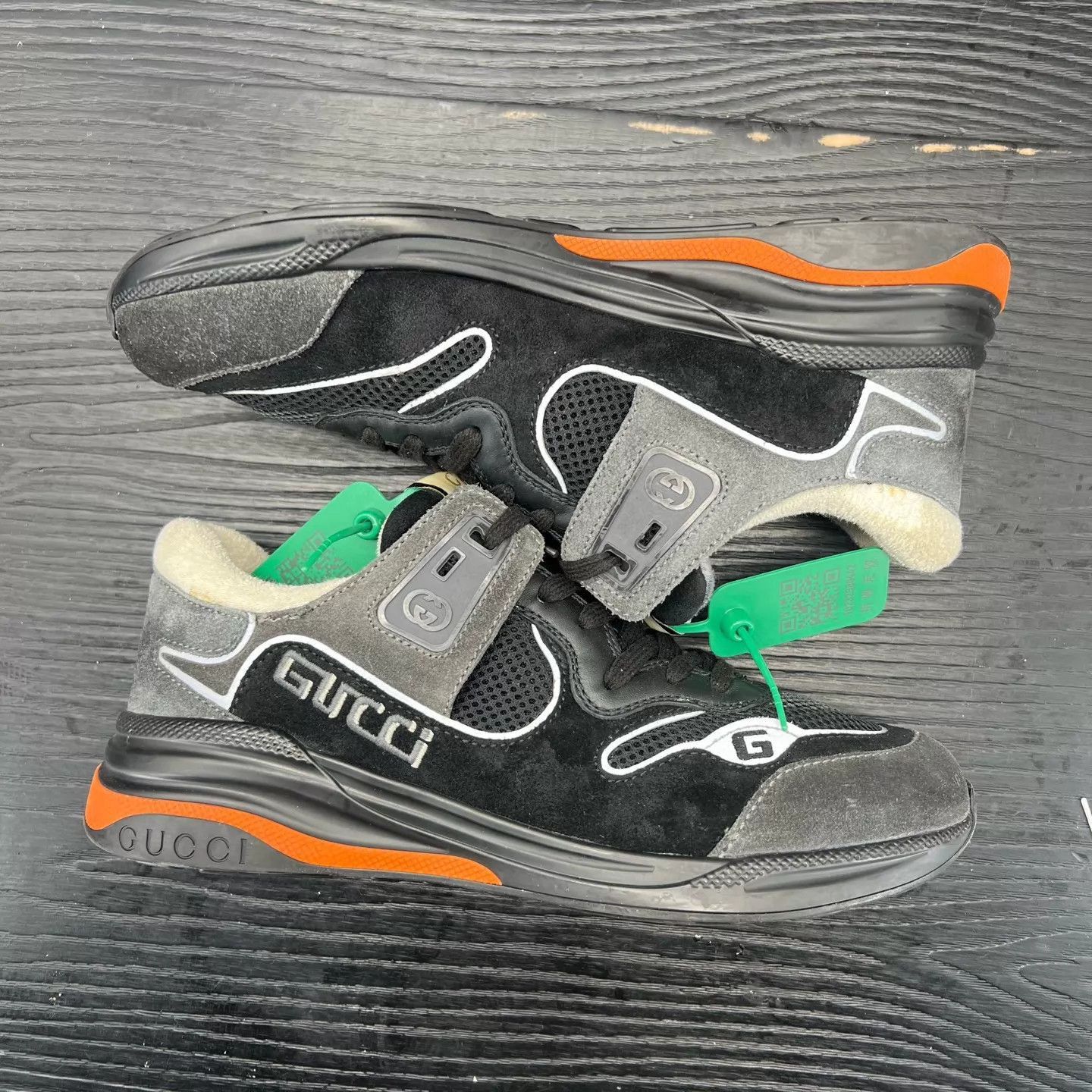 Gucci Black Lowtop Sneakers Size 8 Size US 8 / EU 41 - 4 Thumbnail
