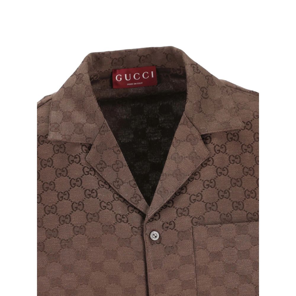 Gucci Gucci BROWN Shirts Size US L / EU 52-54 / 3 - 4 Thumbnail