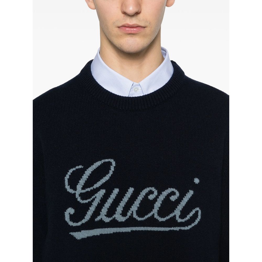 Gucci Gucci BLUE Sweaters & Knitwear - Jumpers Size US XL / EU 56 / 4 - 2 Thumbnail