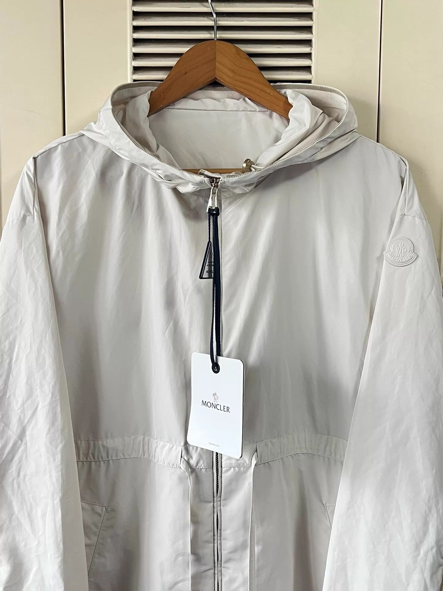 Moncler White Hooded Light Jacket - XXS Size US XXS / EU 40 - 3 Thumbnail