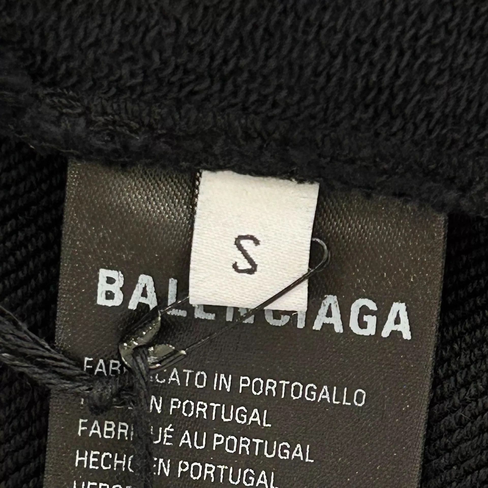 Balenciaga Black Graphic Print Hoodie with Hood and Pocket Size US S / EU 44-46 / 1 - 6 Thumbnail