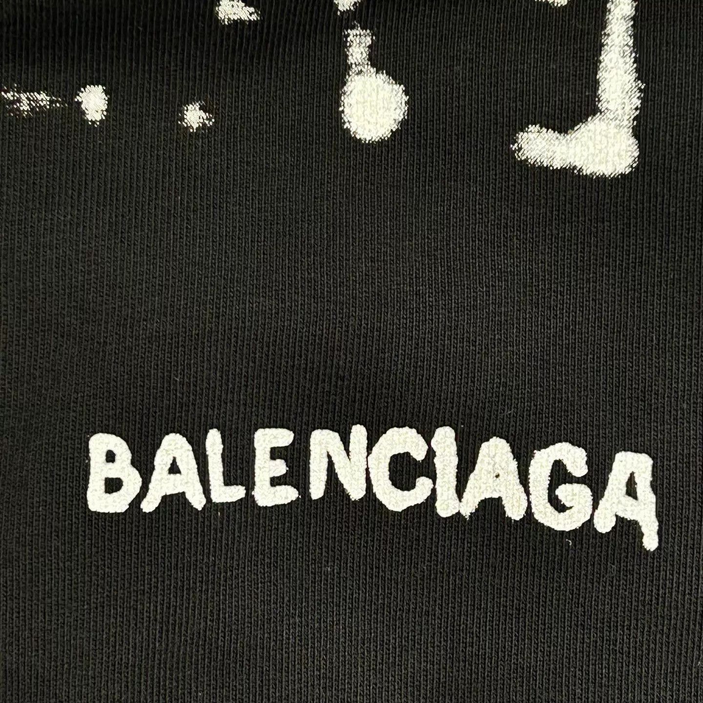 Balenciaga Black Graphic Print Hoodie with Hood and Pocket Size US S / EU 44-46 / 1 - 7 Thumbnail