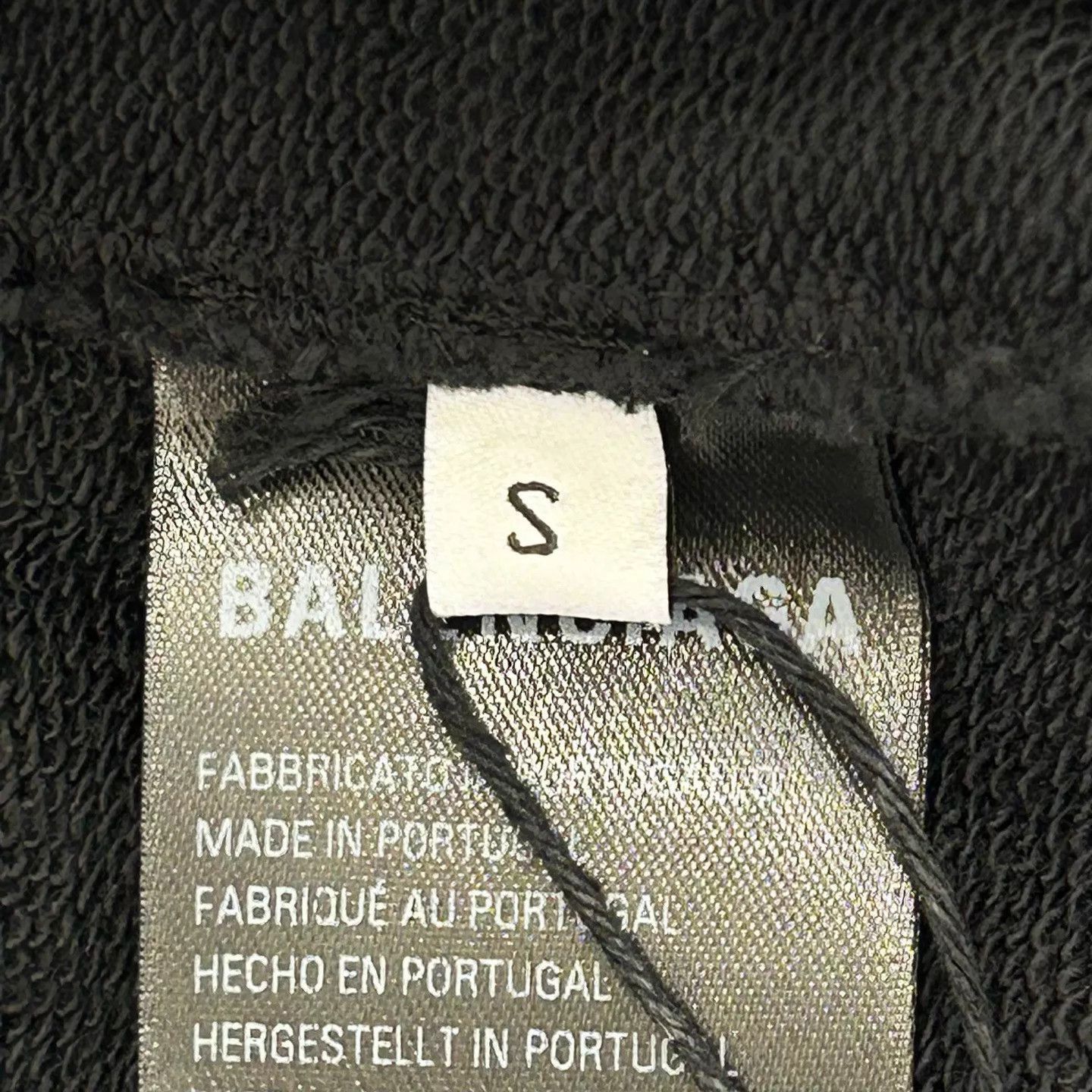 Balenciaga Black Graphic Print Hoodie with Front Pocket Size US S / EU 44-46 / 1 - 6 Thumbnail