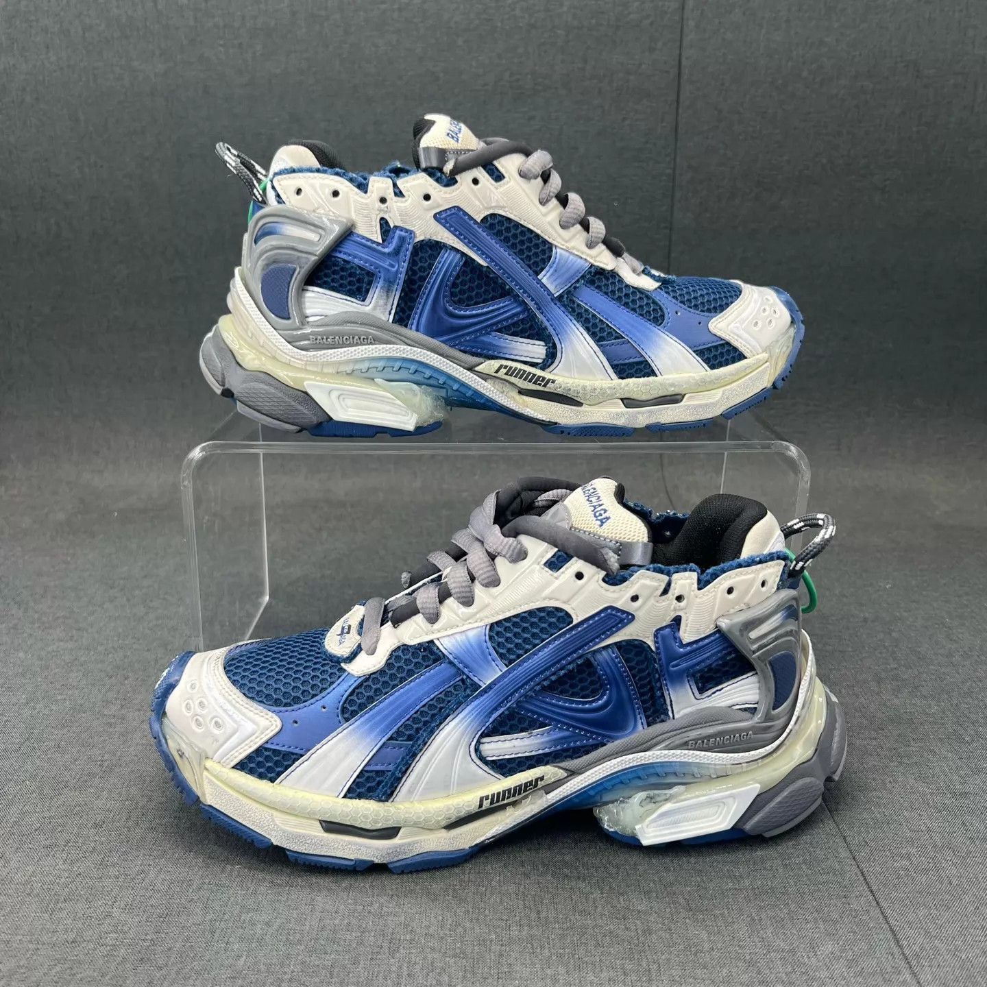 Balenciaga Blue Low-Top Sneakers Size 7 Size US 7 / EU 40 - 3 Thumbnail