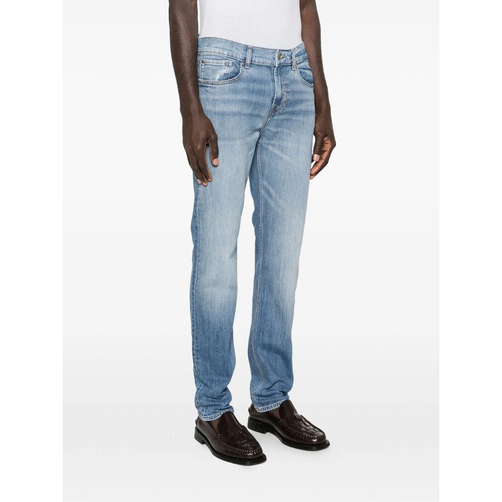 7 For All Mankind 7 For All Mankind BLUE Denim - Slim-Fit Jeans Size US 33 - 5 Thumbnail