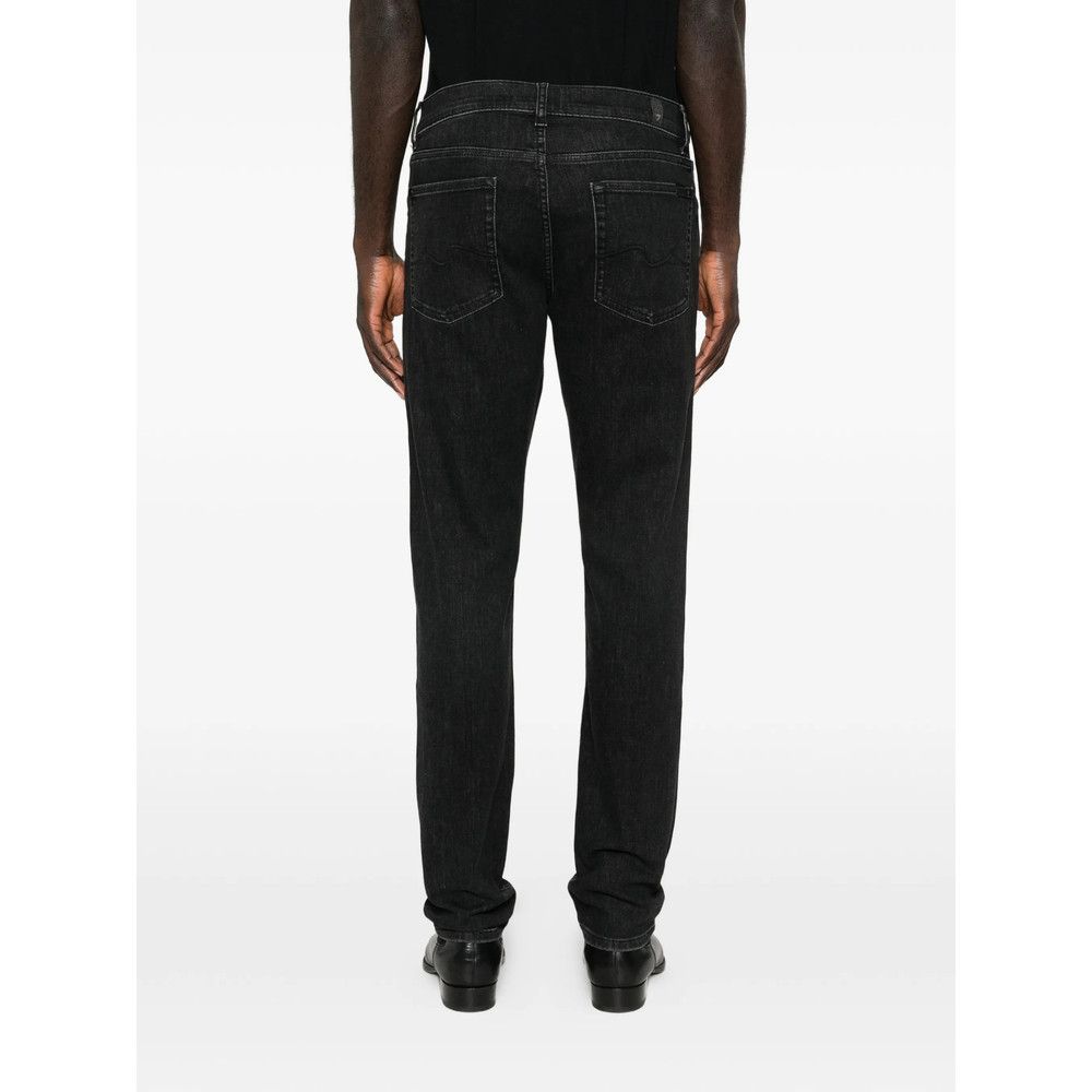 7 For All Mankind 7 For All Mankind BLACK Denim - Slim-Fit Jeans Size US 36 / EU 52 - 3 Thumbnail