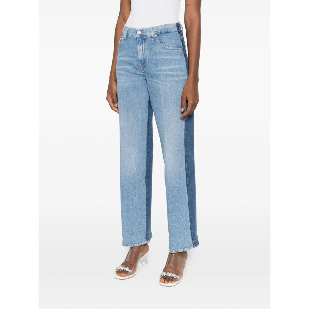7 For All Mankind 7 For All Mankind BLUE Denim - Straight-Leg Jeans Size 24" / US 00 / IT 34 - 3 Thumbnail
