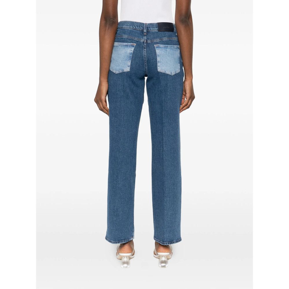 7 For All Mankind 7 For All Mankind BLUE Denim - Straight-Leg Jeans Size 24" / US 00 / IT 34 - 2 Thumbnail