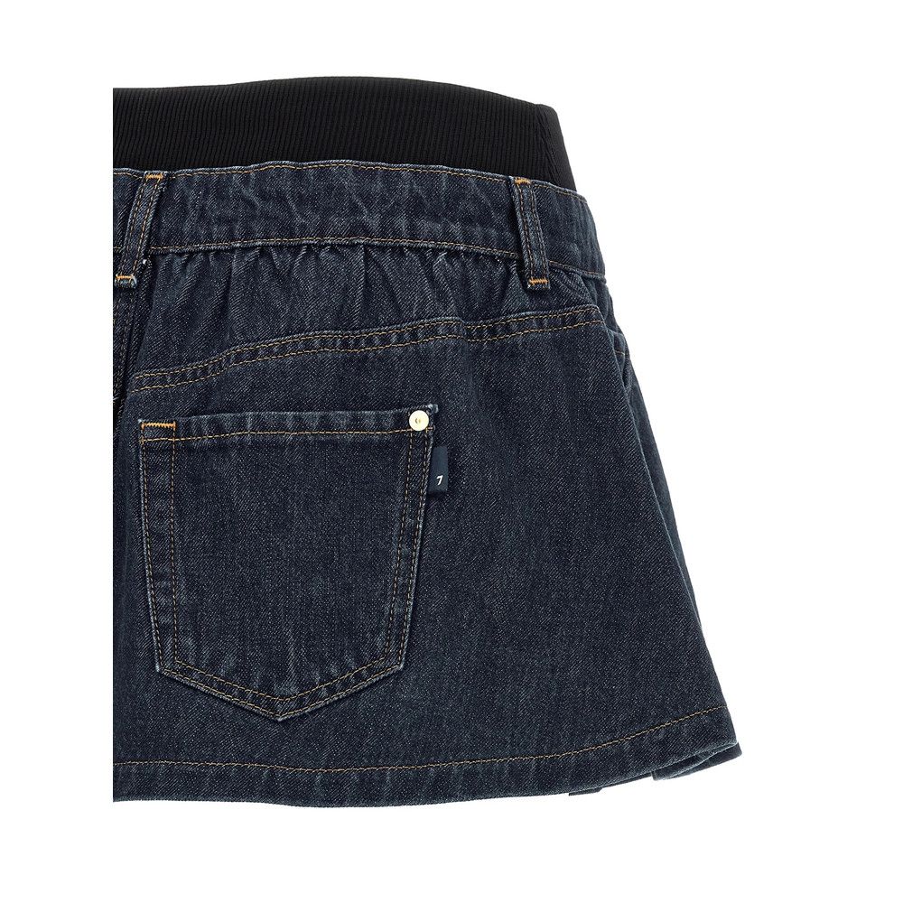 7 For All Mankind 7 For All Mankind BLUE Skirts - A-Line Skirts Size 24" / US 00 / IT 34 - 3 Thumbnail