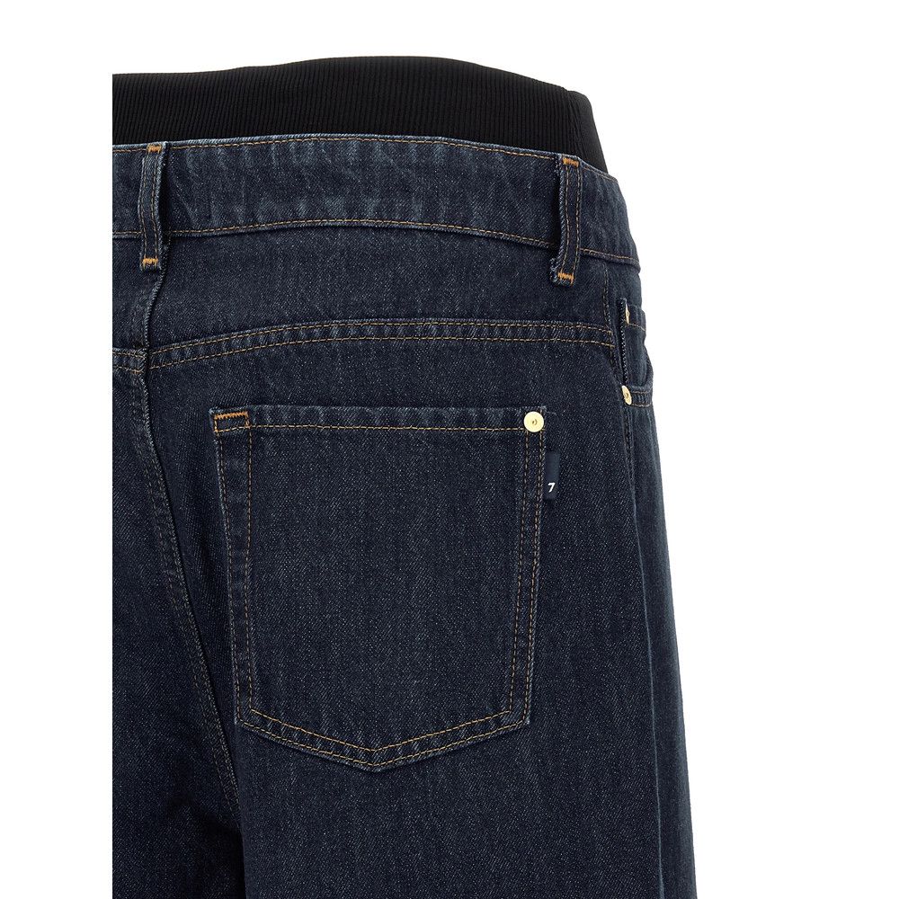 7 For All Mankind 7 For All Mankind BLUE Denim - Wide-Leg Jeans Size 25" / US 0 / IT 36 - 4 Thumbnail