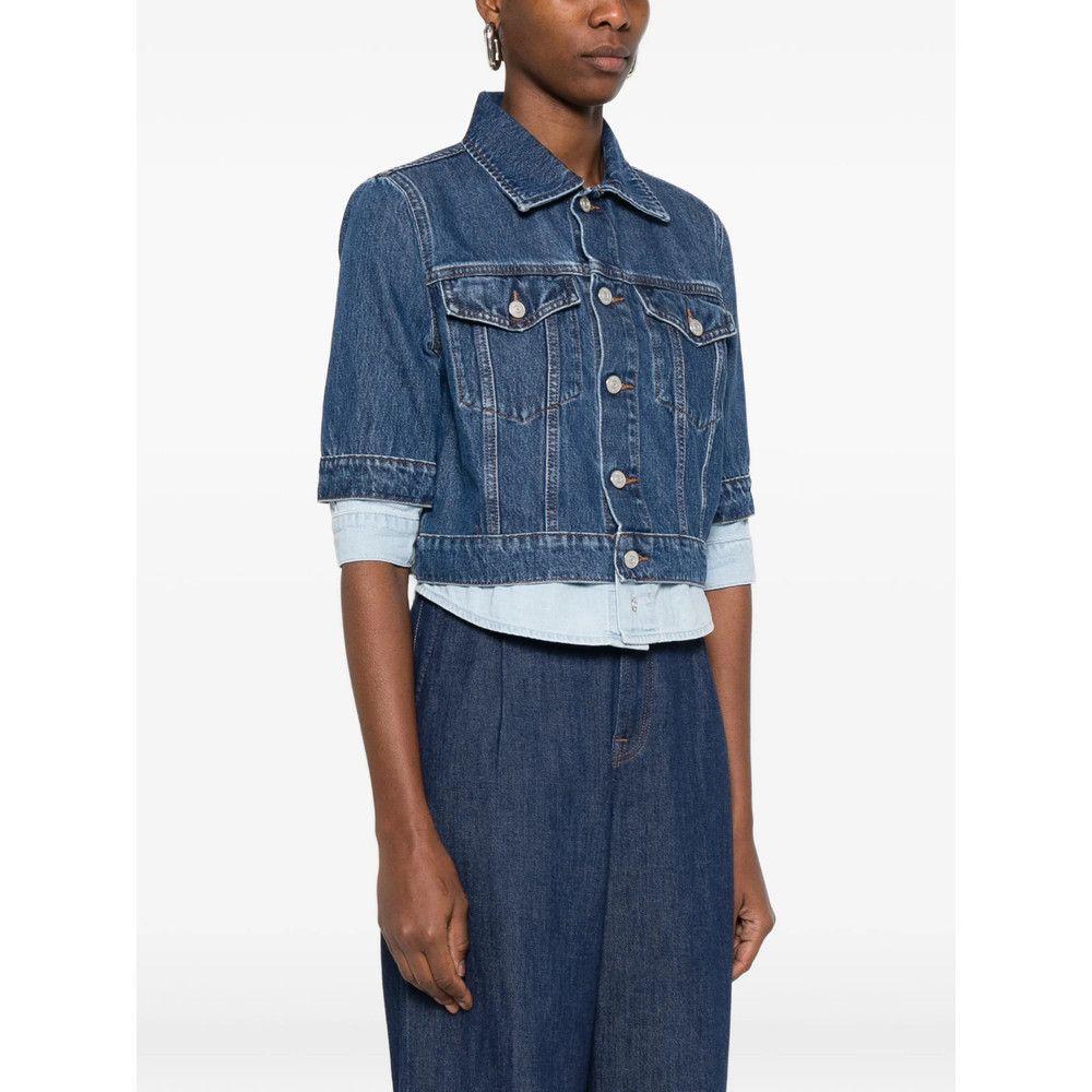 7 For All Mankind 7 For All Mankind BLUE Jackets - Denim Jackets Size S / US 4 / IT 40 - 2 Thumbnail