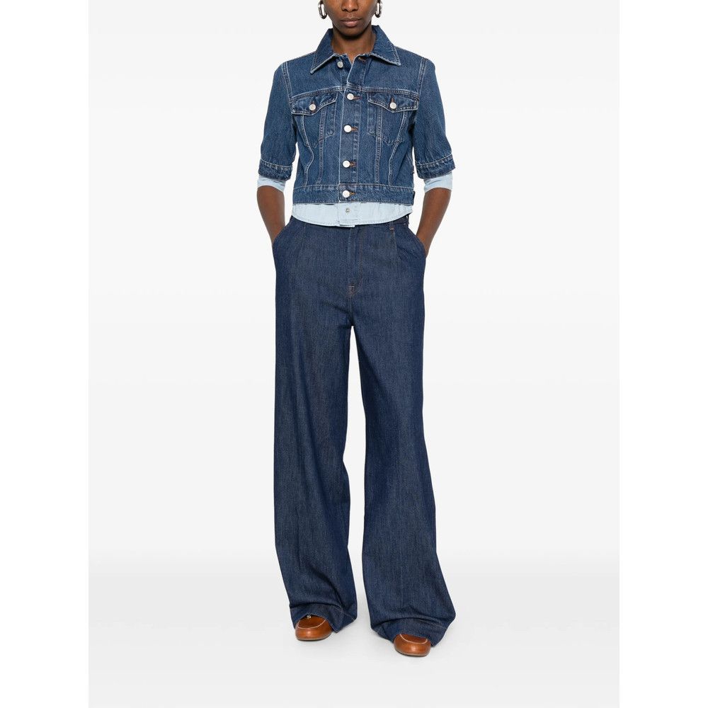 7 For All Mankind 7 For All Mankind BLUE Jackets - Denim Jackets Size S / US 4 / IT 40 - 3 Thumbnail