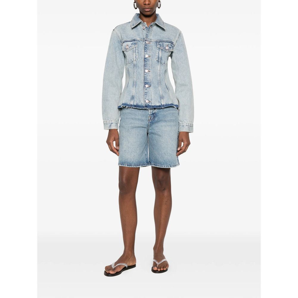 7 For All Mankind 7 For All Mankind BLUE Jackets - Denim Jackets Size S / US 4 / IT 40 - 5 Thumbnail