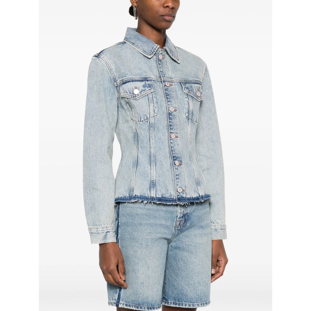 7 For All Mankind 7 For All Mankind BLUE Jackets - Denim Jackets Size XS / US 0-2 / IT 36-38 - 2 Thumbnail