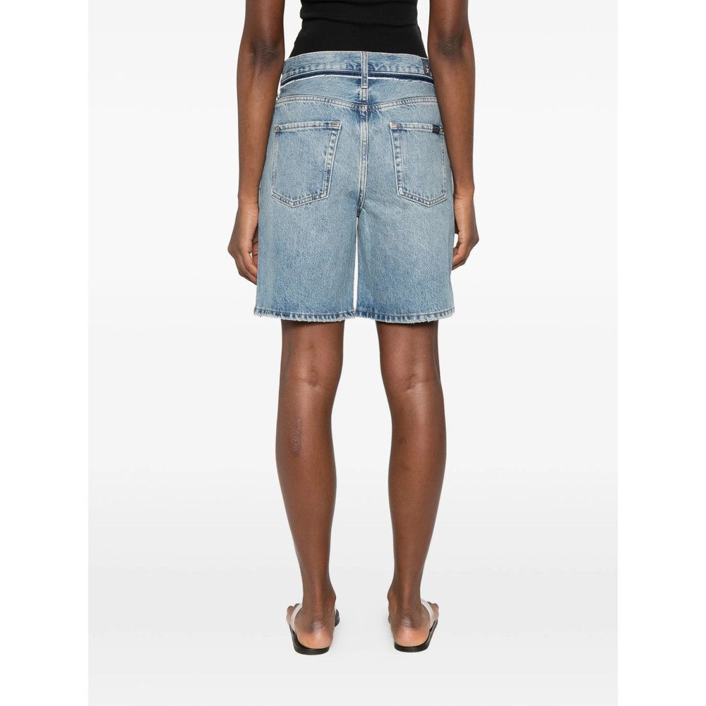 7 For All Mankind 7 For All Mankind BLUE Shorts - Knee-Length Shorts Size 25" / US 0 / IT 36 - 5 Thumbnail